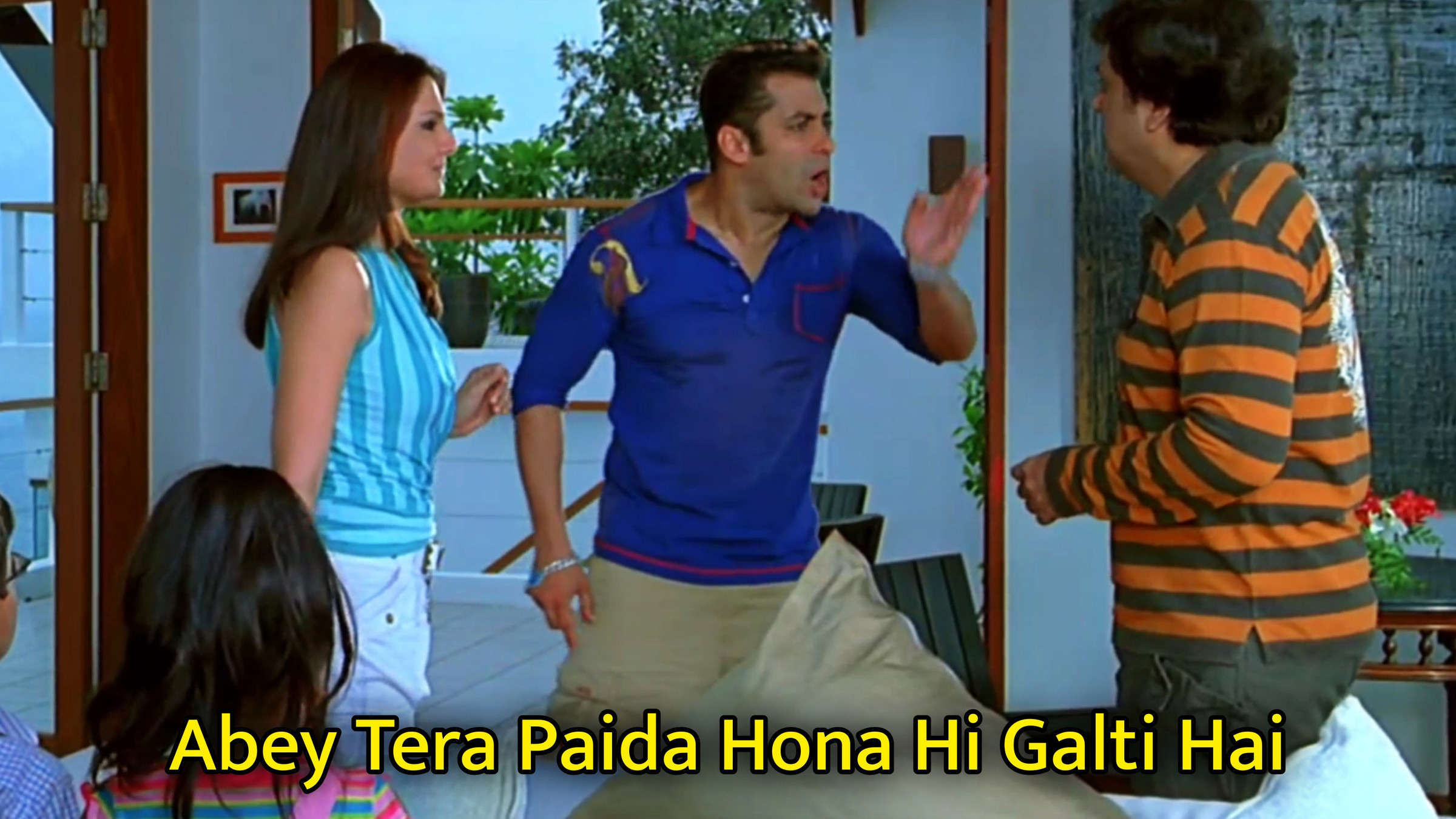 Abey Tera Paida Hona Hi Galti Hai Meme Template