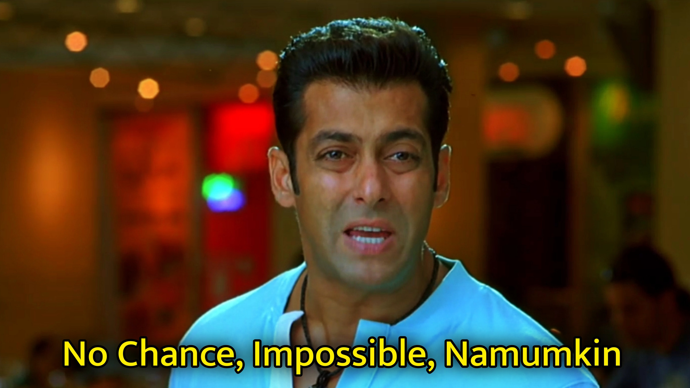 No Chance, Impossible, Namumkin Meme Template