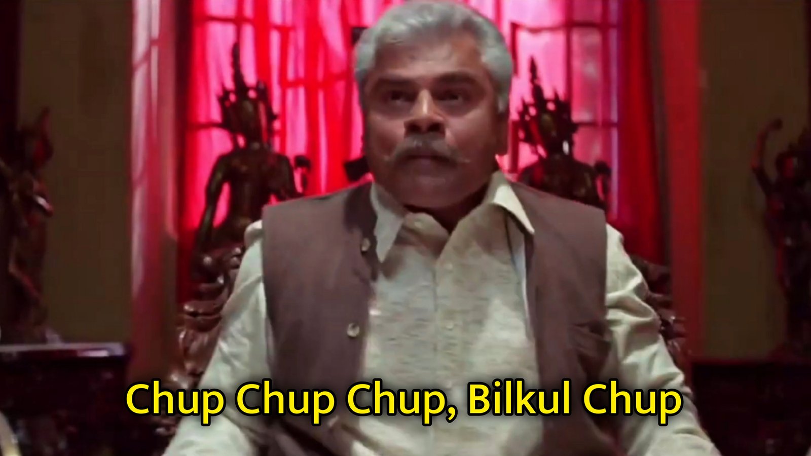 Chup Chup Chup, Bilkul Chup Meme Template
