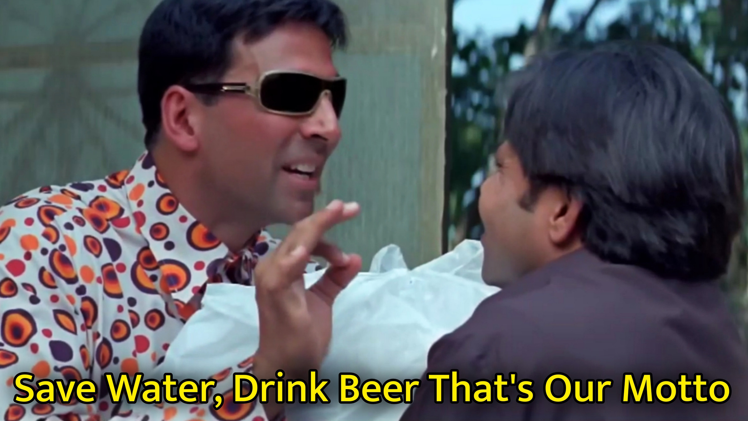 Save Water, Drink Beer That's Our Motto Meme Template