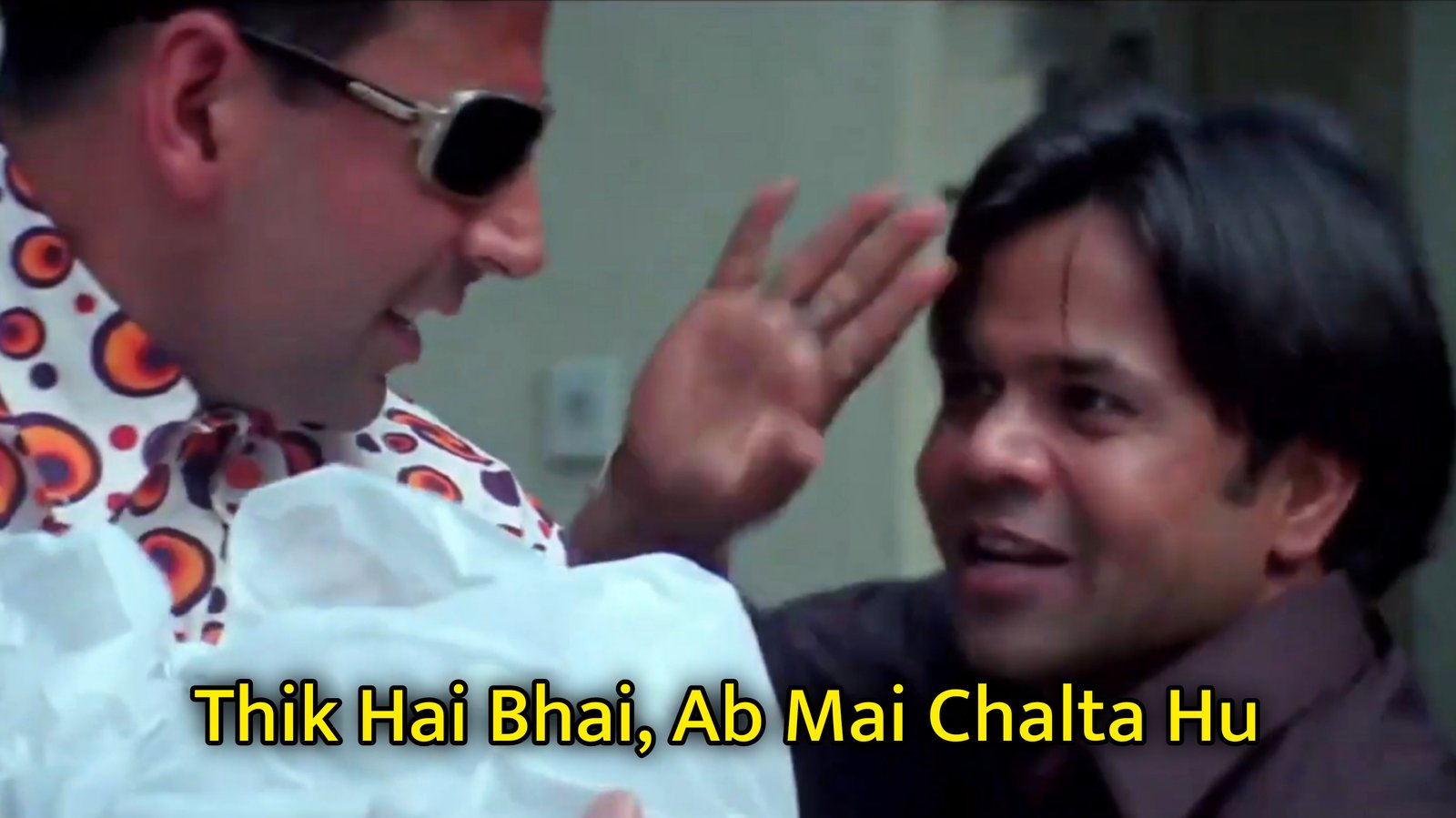 Thik Hai Bhai, Ab Mai Chalta Hu Meme Template