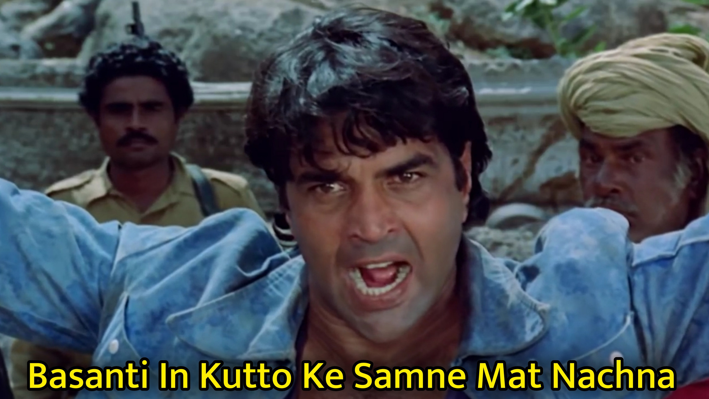 Basanti In Kutto Ke Samne Mat Nachna Meme Template