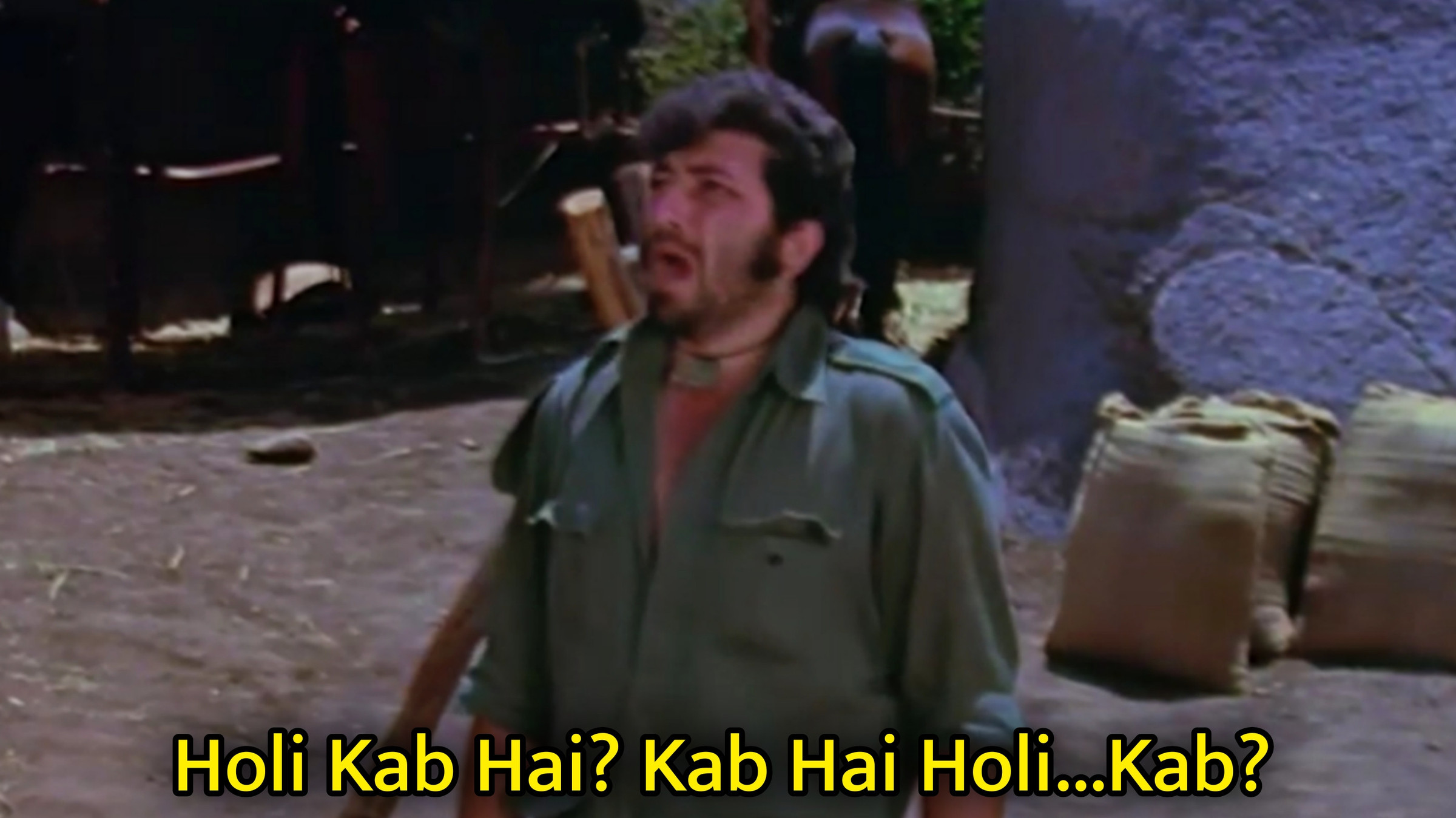 Holi Kab Hai Kab Hai Holi Meme Template