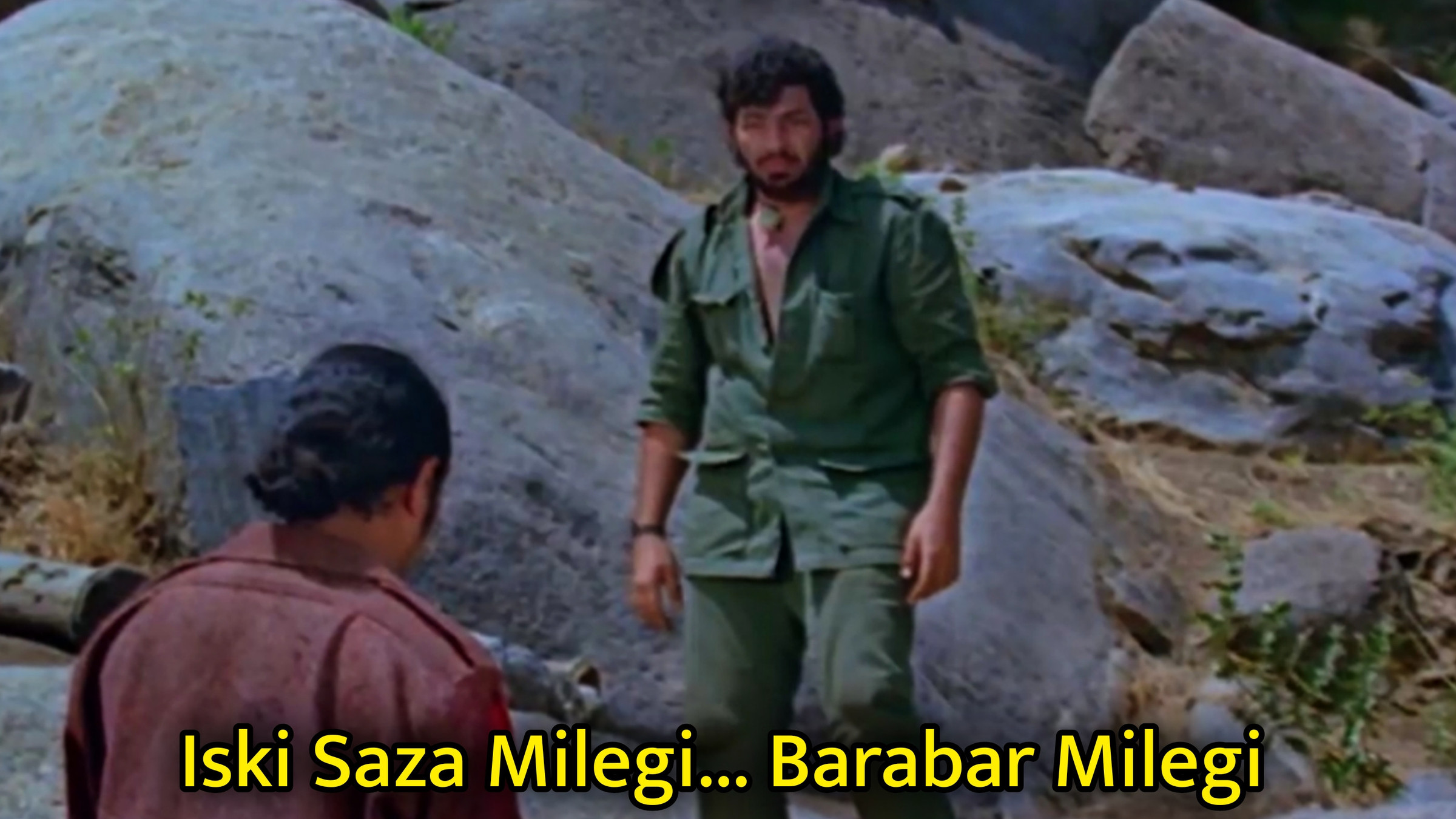 Iski Saza Milegi Barabar Milegi Meme Template