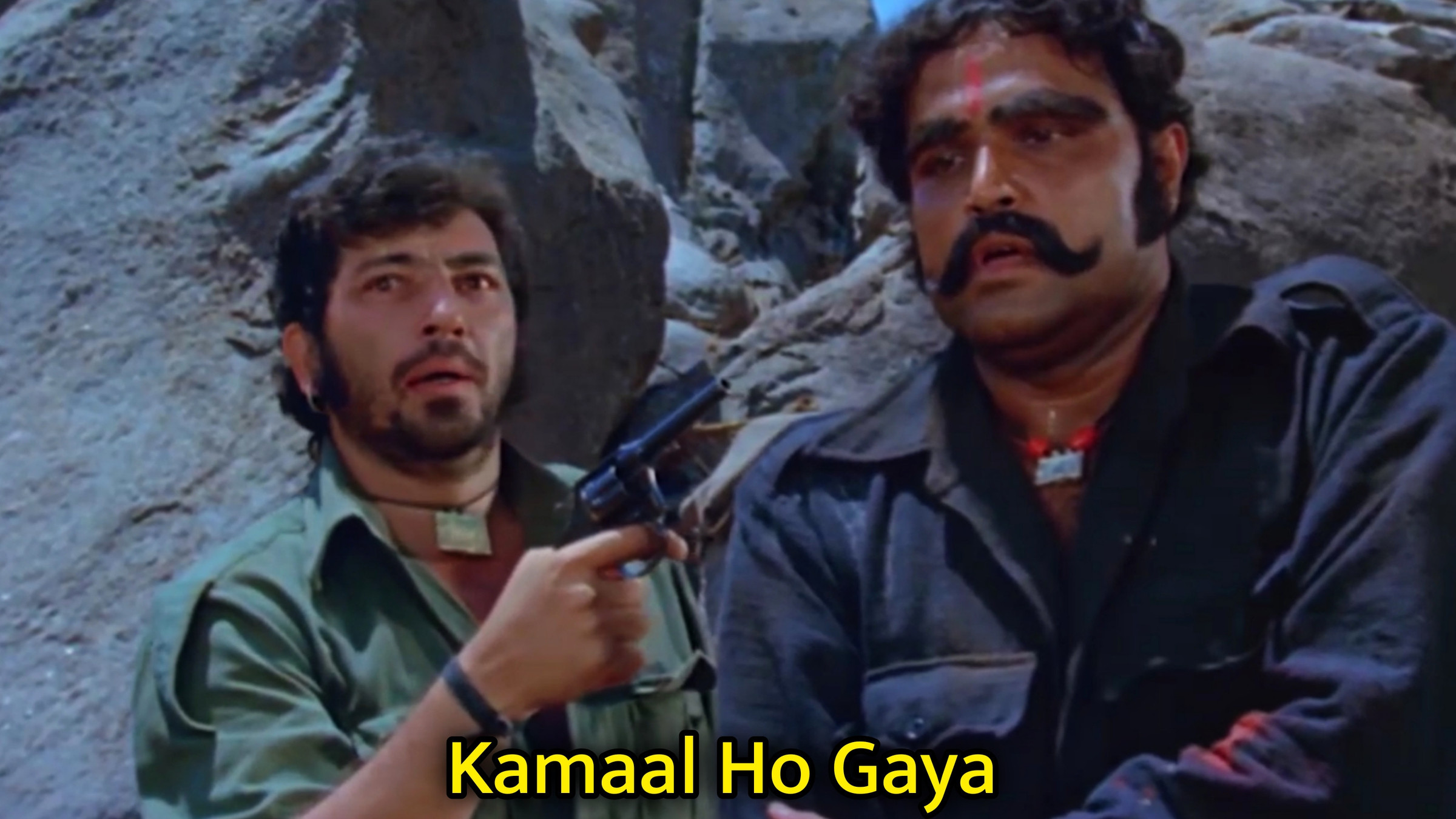 Kamaal Ho Gaya Amjad Khan Meme Template