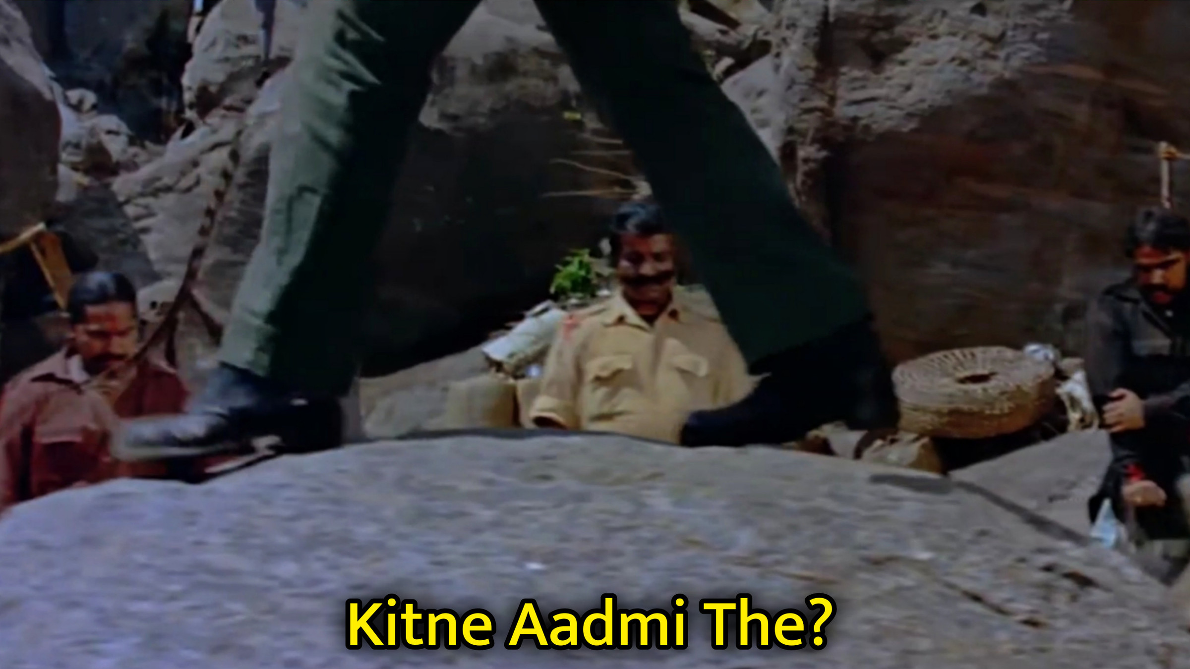 Kitne Aadmi The Meme Template