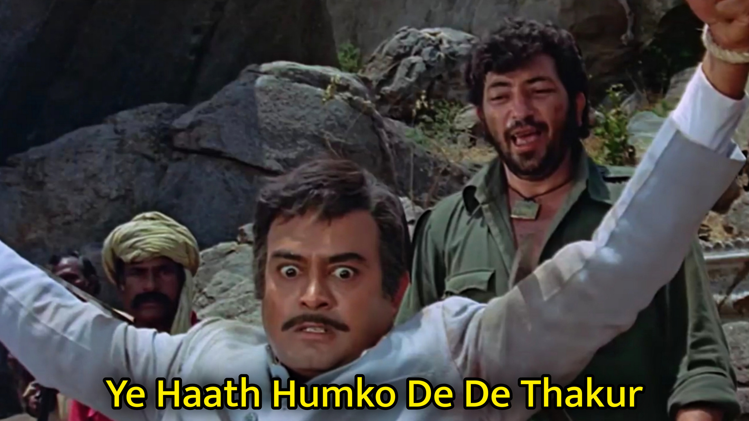 Ye Haath Humko De De Thakur Meme Template