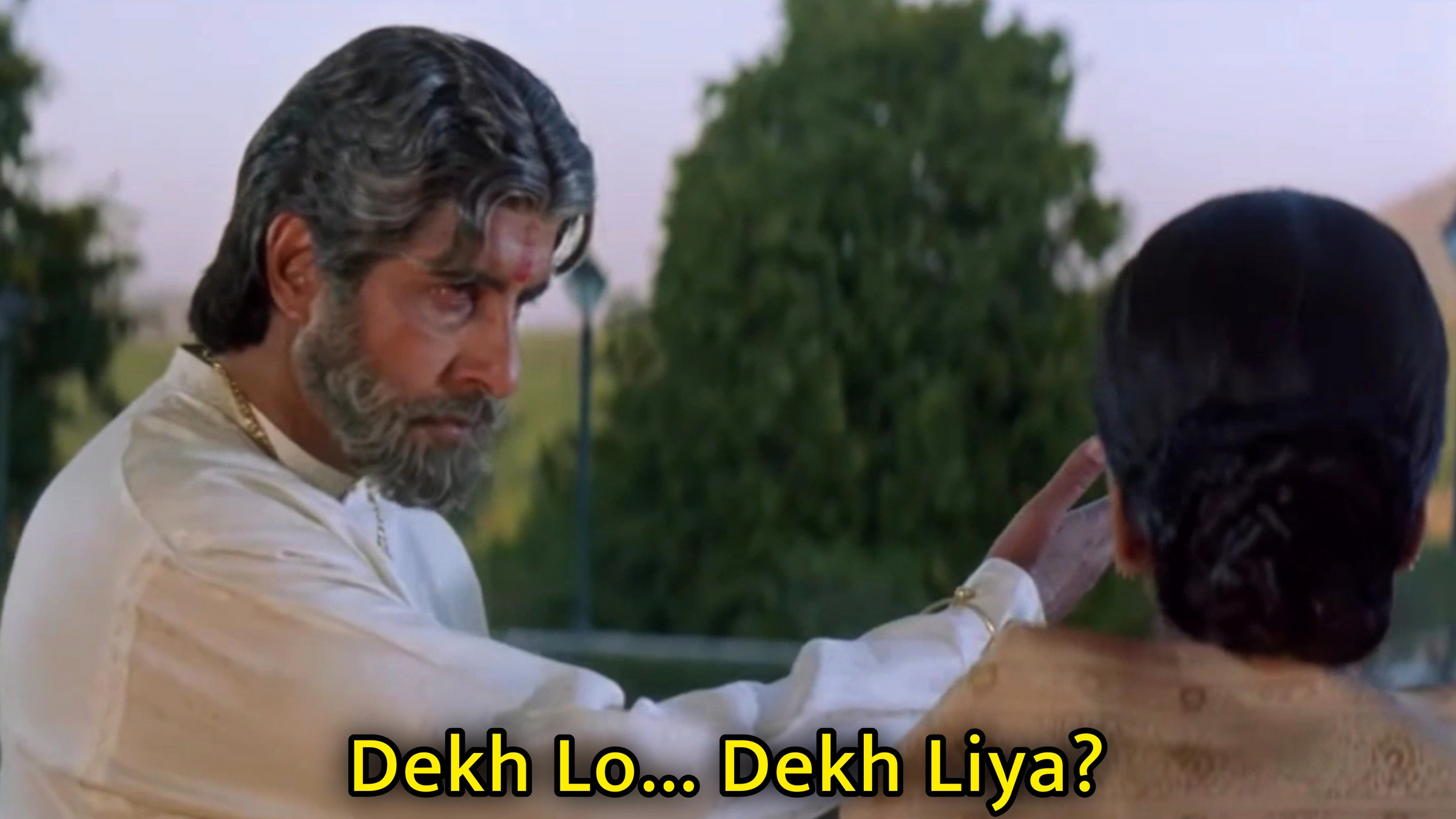 Dekh Lo, Dekh Liya? - Amitabh Bachchan Meme Template