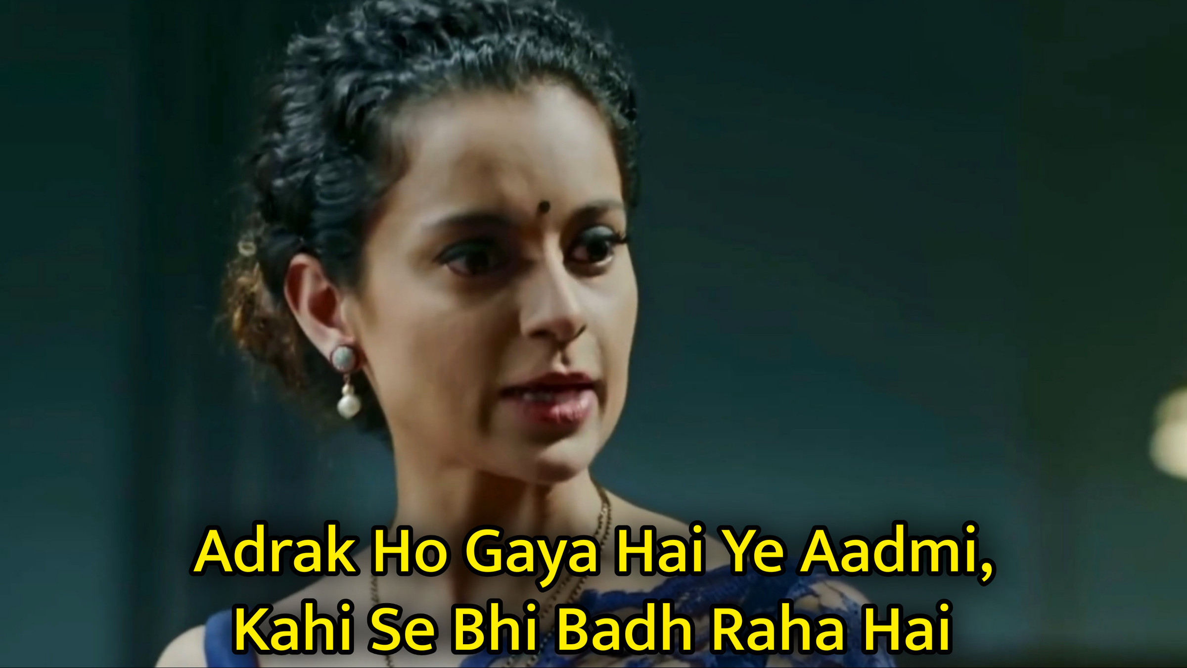 Adrak Ho Gaya Hai Ye Aadmi, Kahi Se Bhi Badh Raha Hai Meme Template