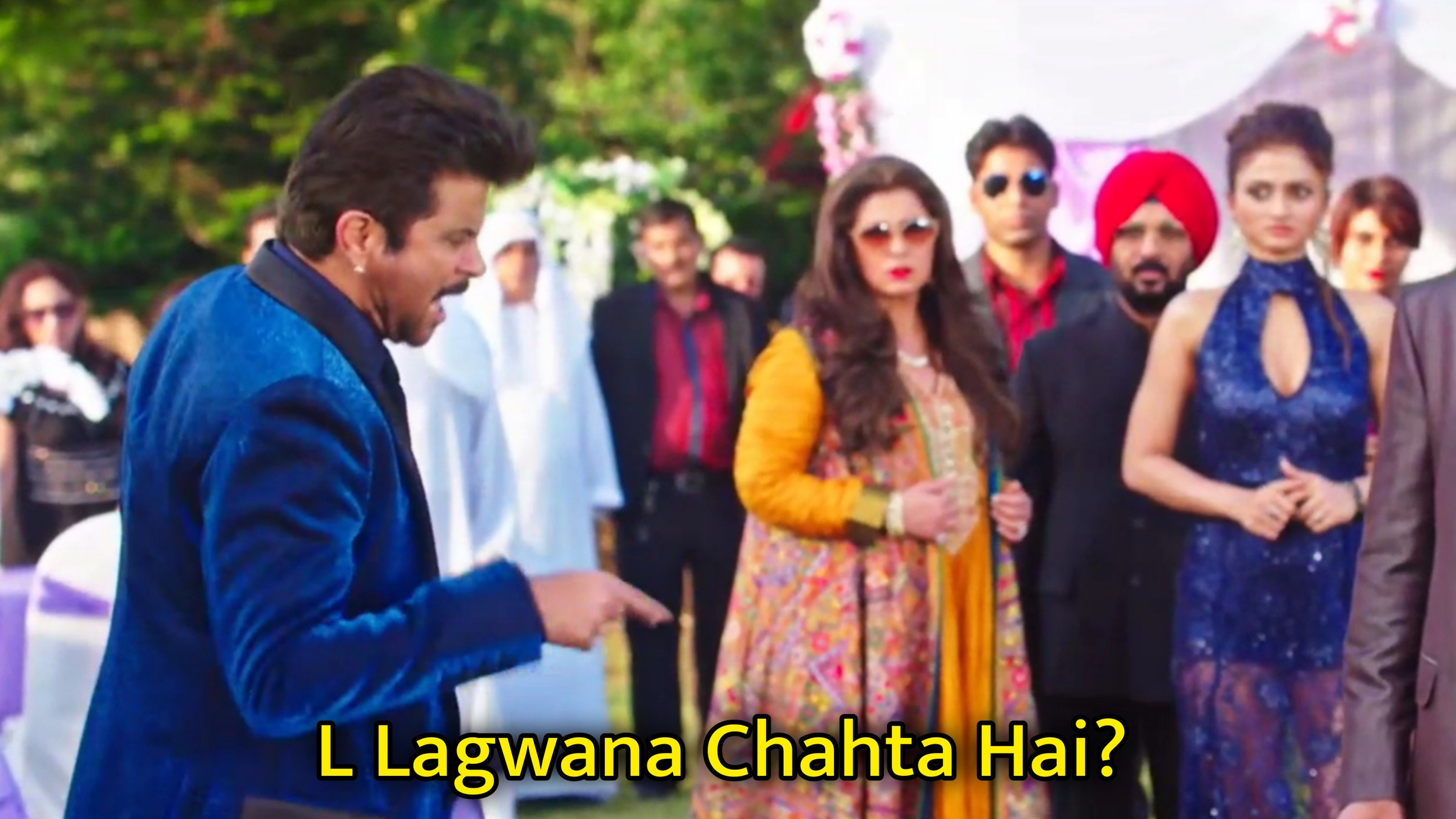 L Lagwana Chahta Hai? Meme Template
