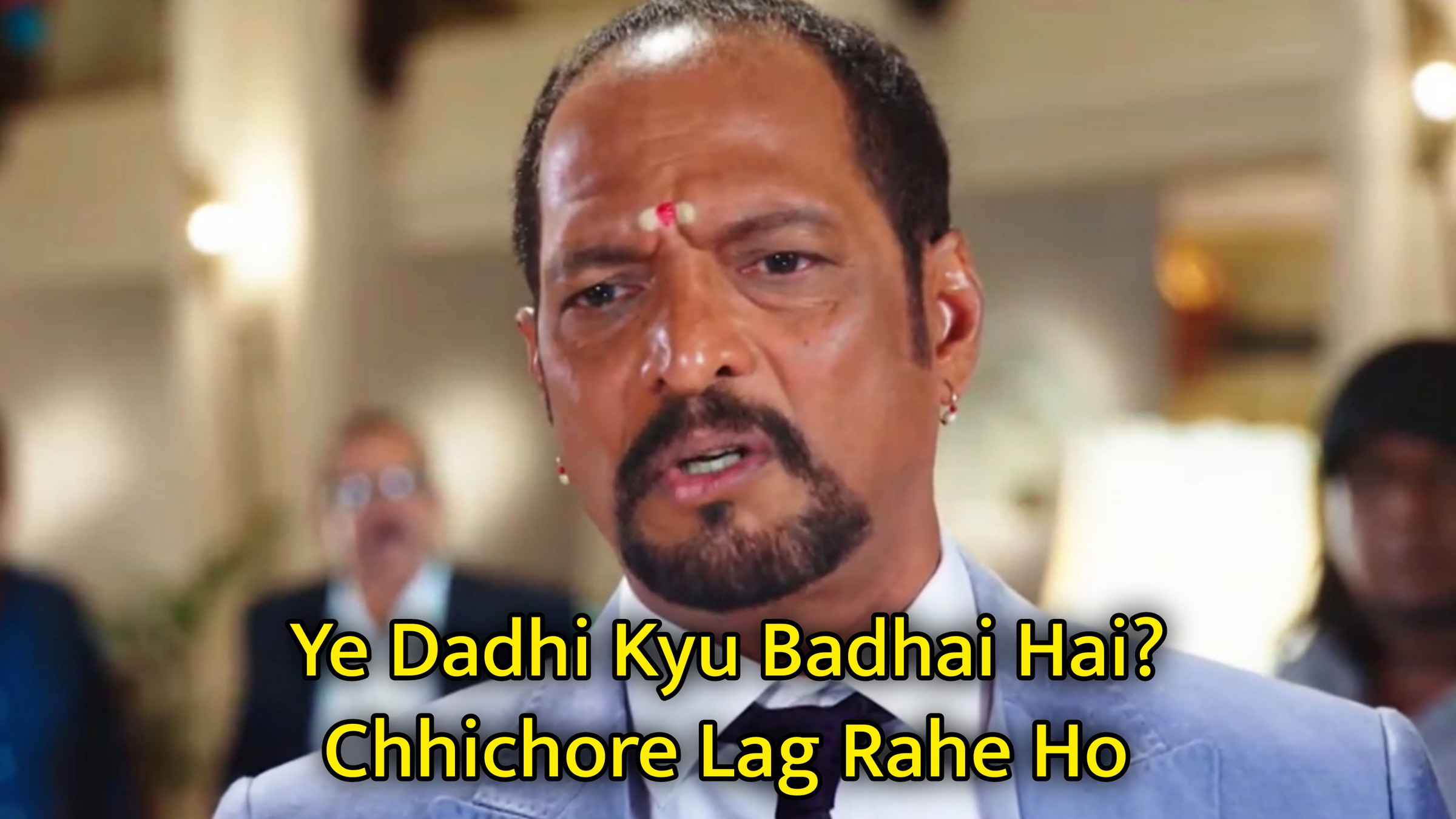 Ye Dadhi Kyu Badhai Hai? Chhichore Lag Rahe Ho Meme Template