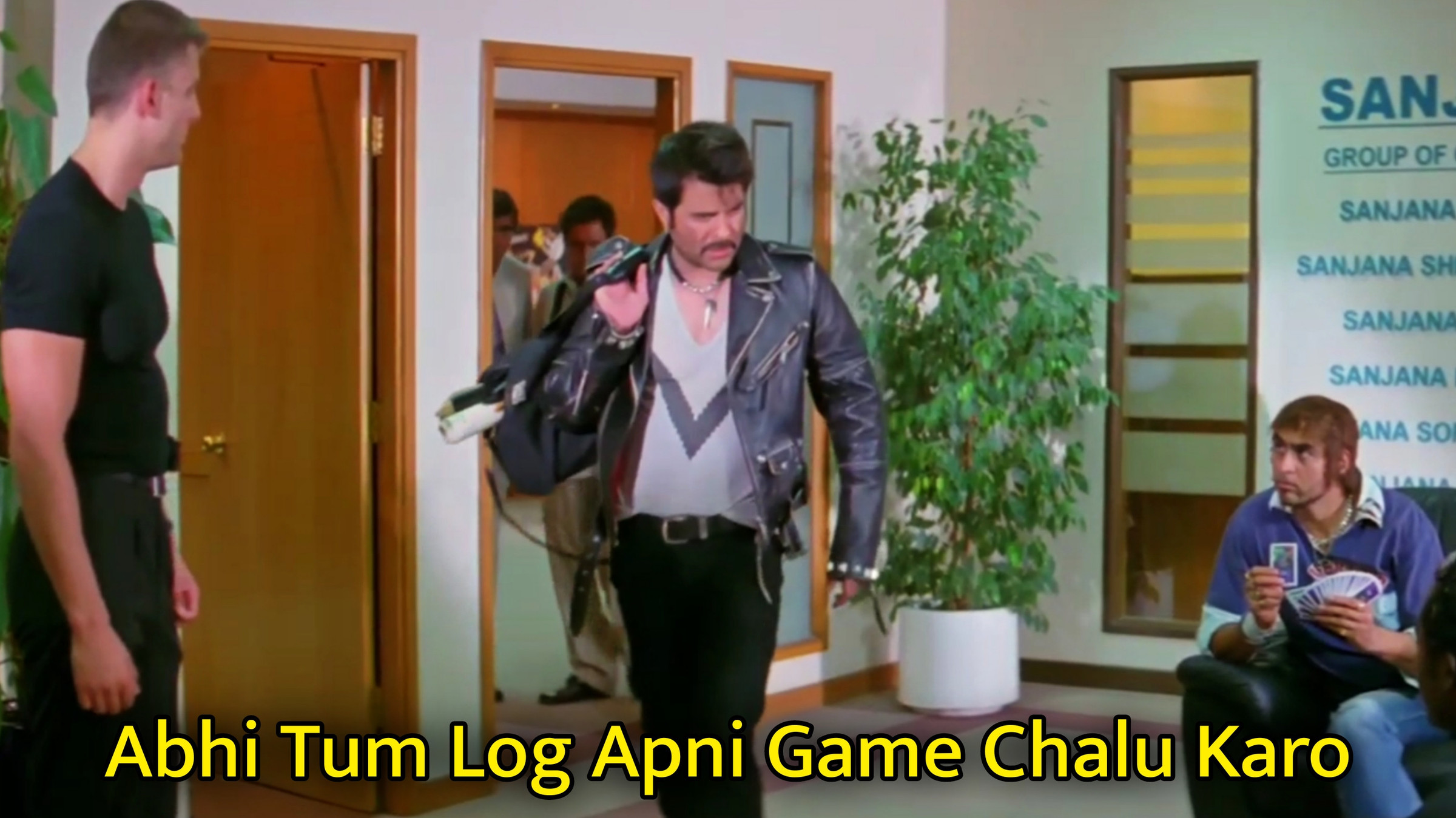 Abhi Tum Log Apni Game Chalu Karo Meme Template