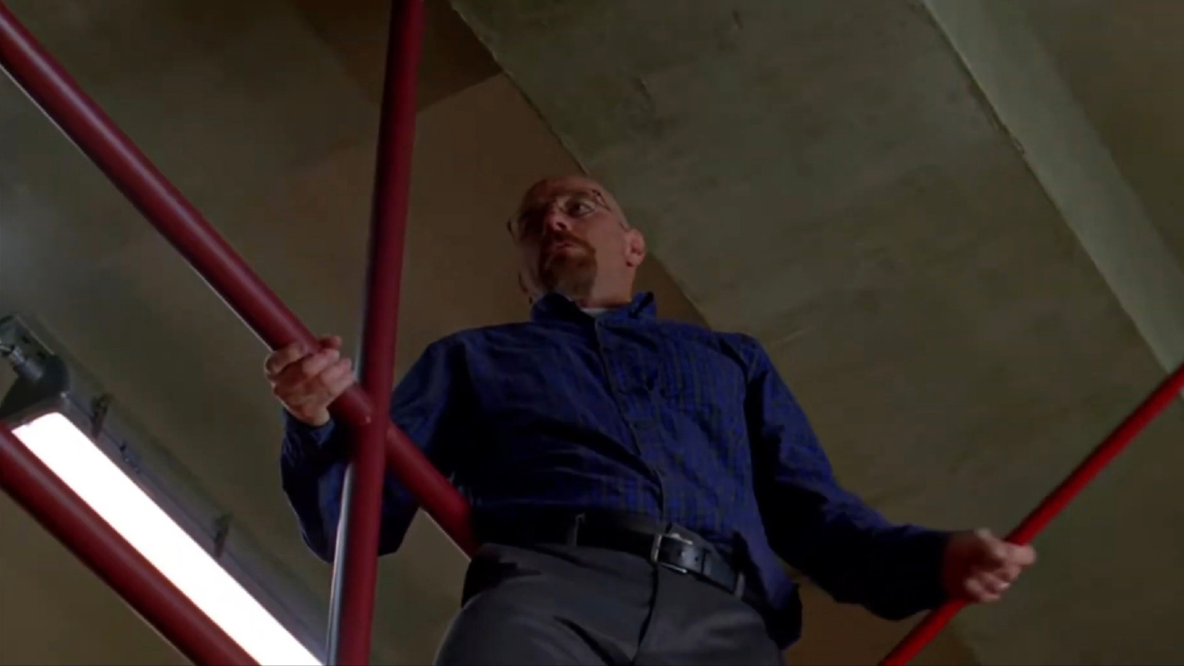 Walter White Falling in Meth Lab Meme Template