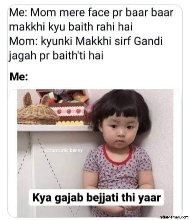 Mai aaloo fek deti hu Gajab bejjati hai yaar meme - IndiaMemes.com
