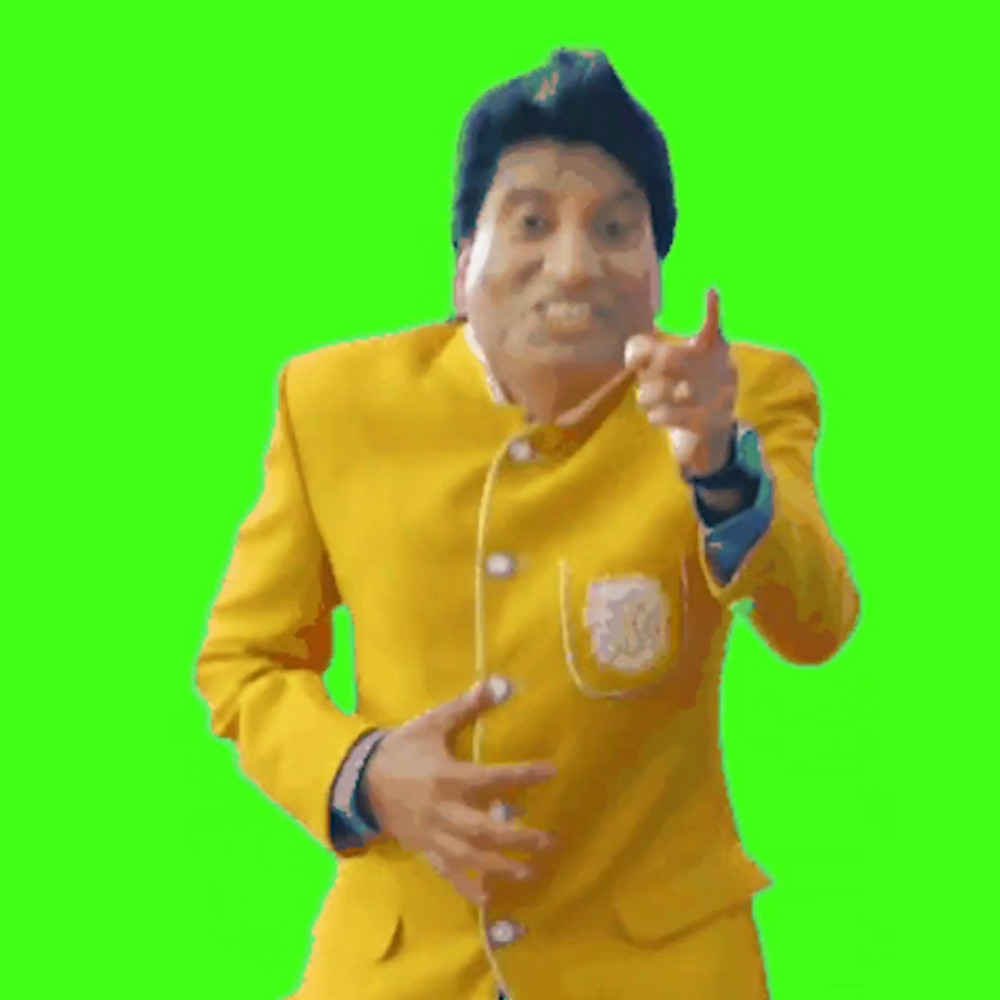 Arey Bhaiyya Tumhe Kabz Hai Kya Raju Srivastav Green Screen Meme Template