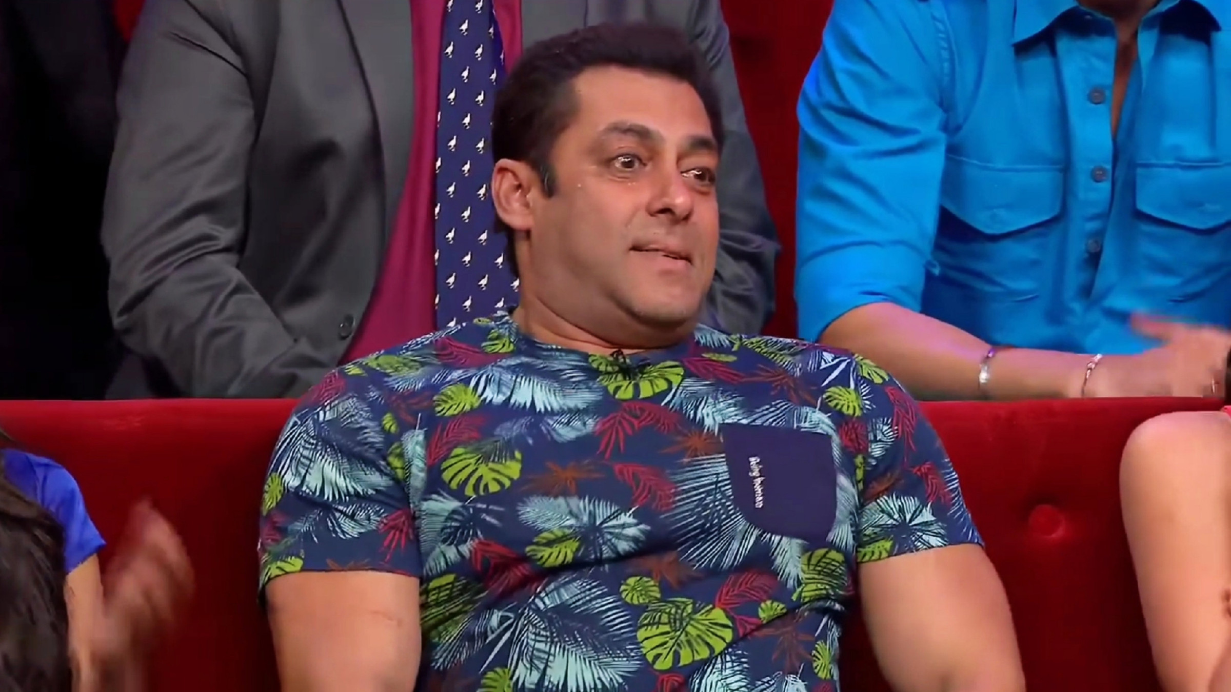 Salman Khan Laughing and Then Serious Meme Template