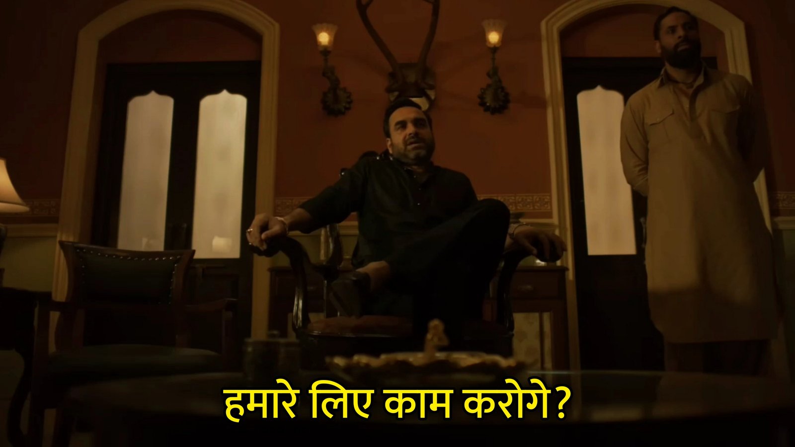 Hamare Liye Kaam Karoge? Mirzapur Hindi Template & Meme Generator