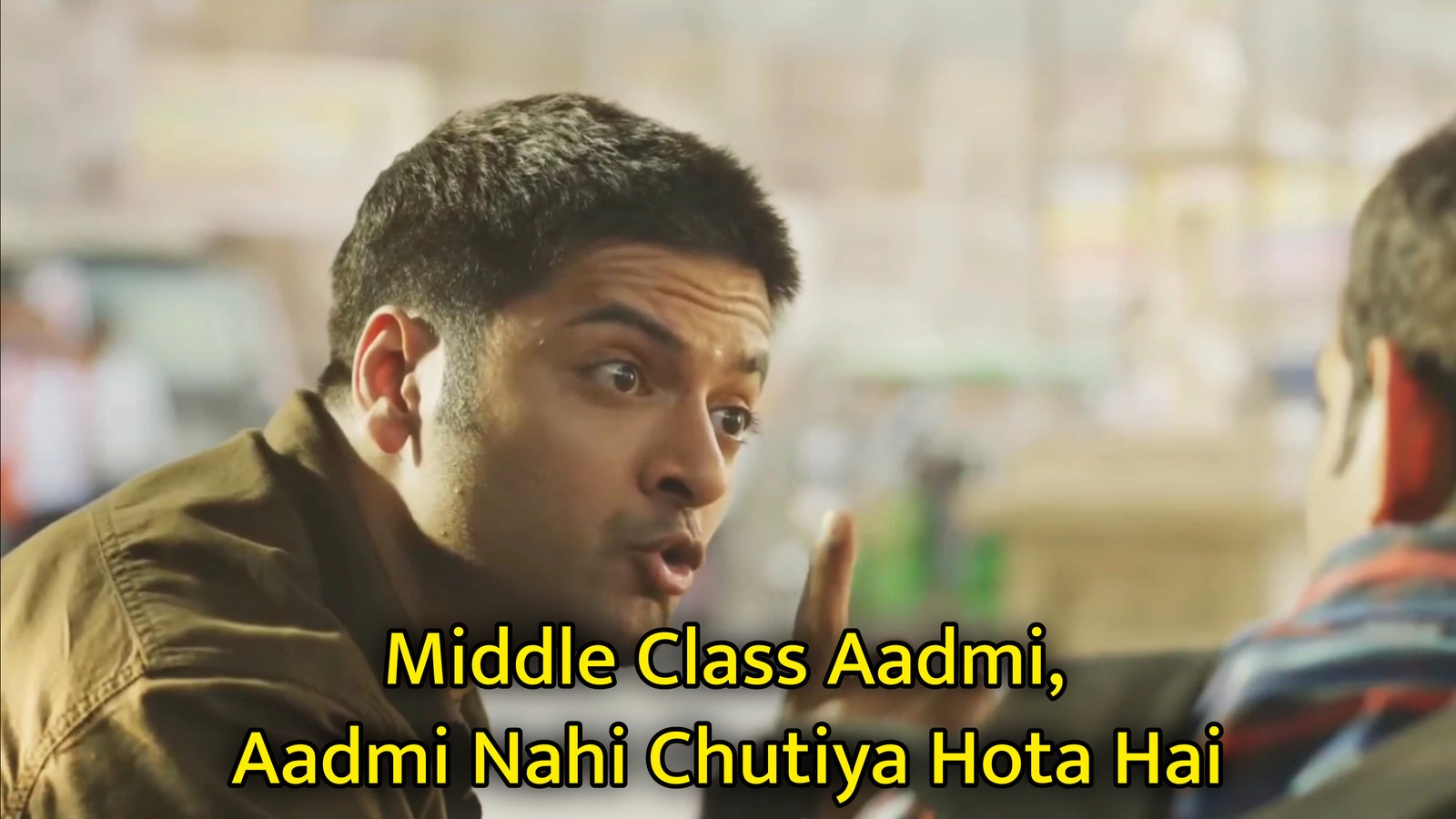 Middle Class Aadmi, Aadmi Nahi Chutiya Hota Hai Meme Template