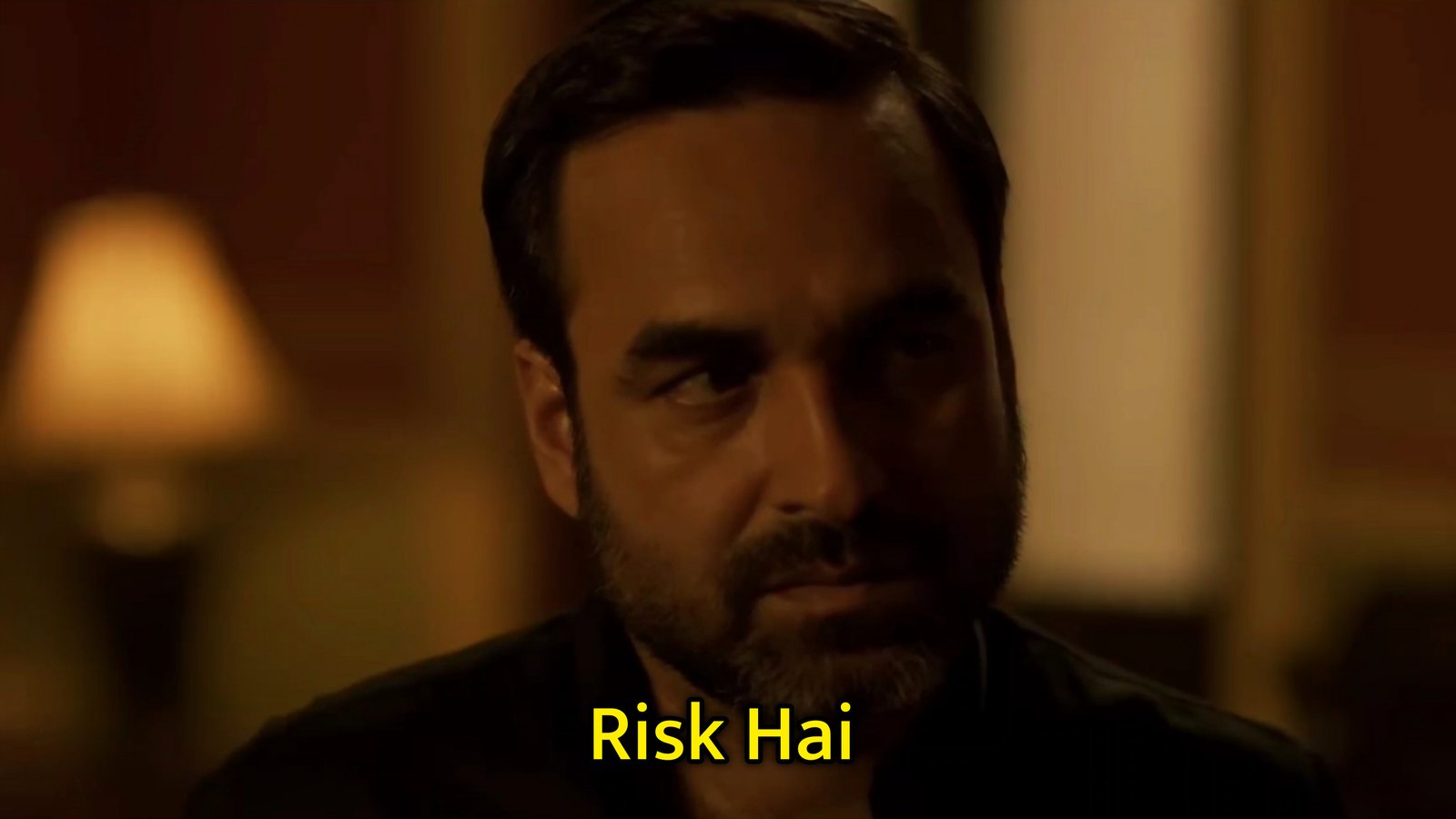 Risk Hai Mirzapur Meme Template