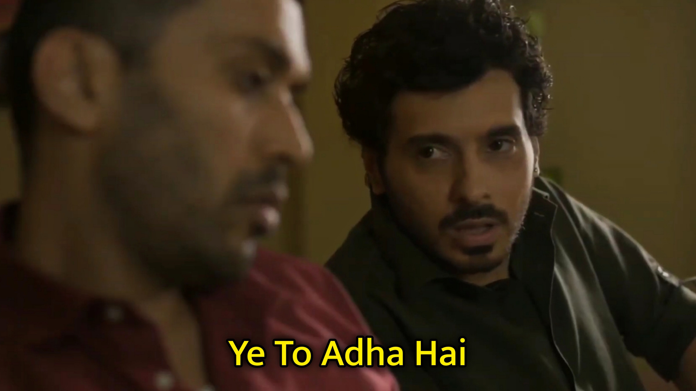 Ye To Adha Hai Meme Template