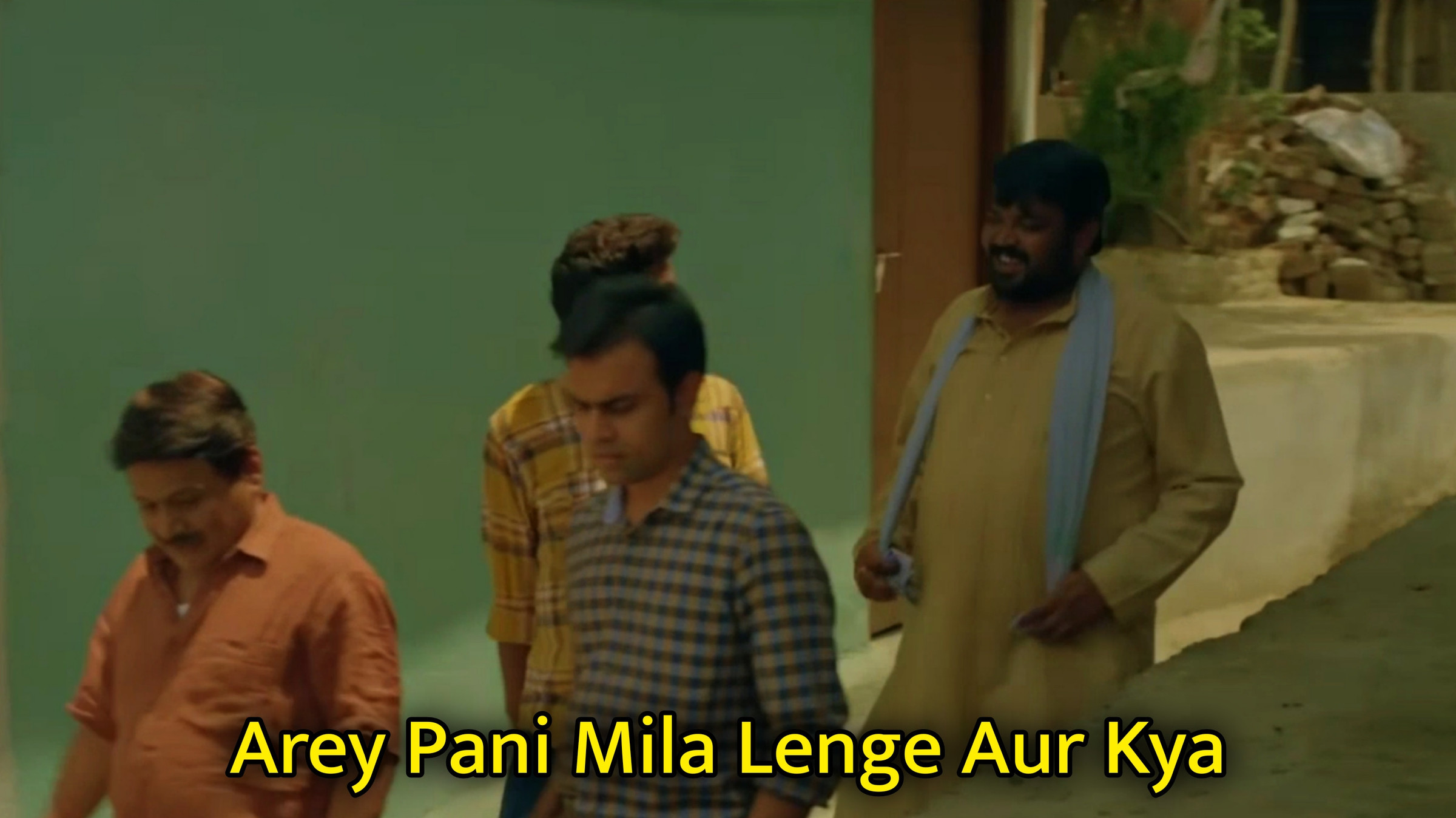 Arey Pani Mila Lenge Aur Kya Meme Template