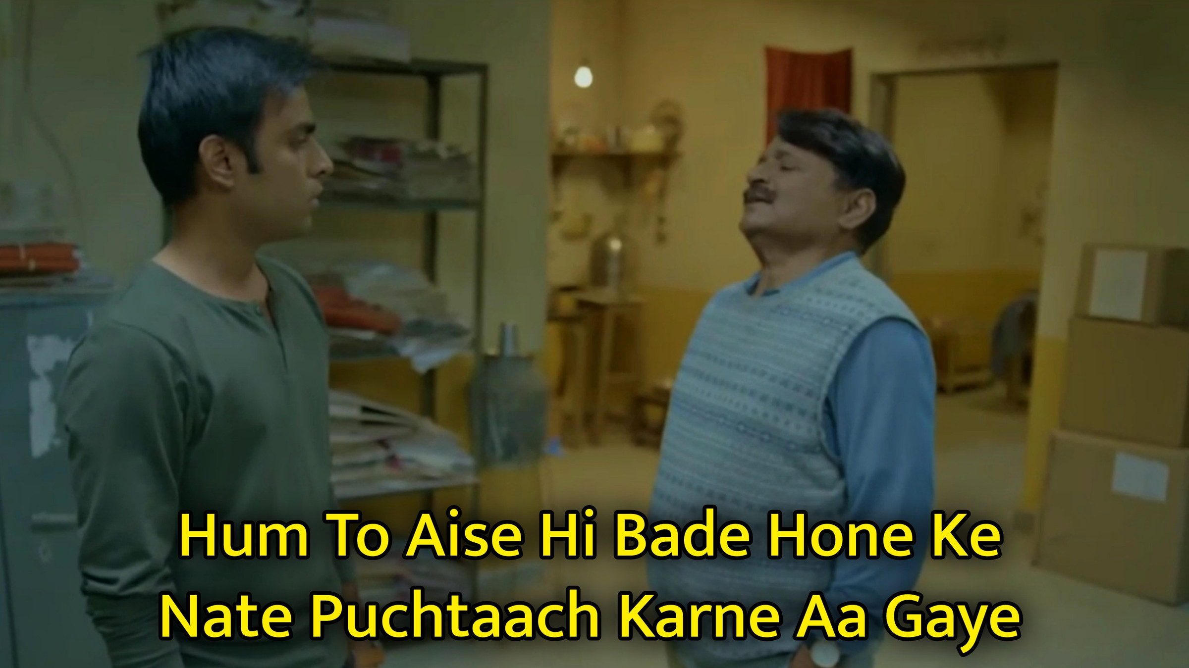 Hum To Aise Hi Bade Hone Ke Nate Puchtaach Karne Aa Gaye Meme Template