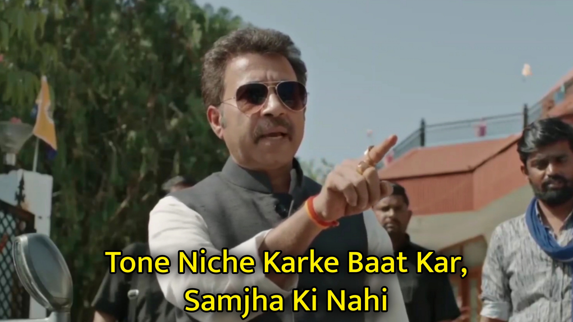 Tone Niche Karke Baat Kar, Samjha Ki Nahi Meme Template