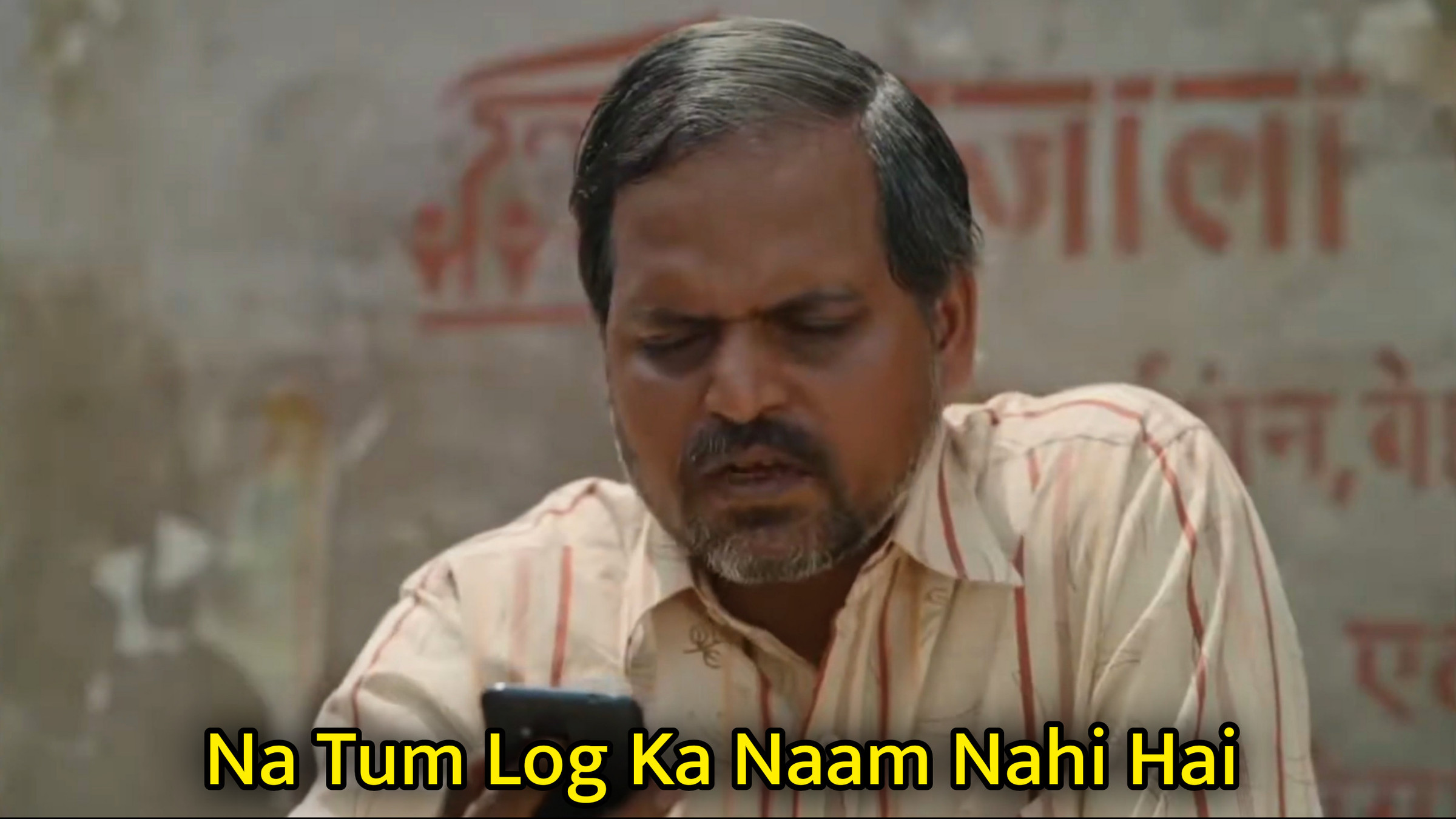 Na Tum Log Ka Naam Nahi Hai Meme Template