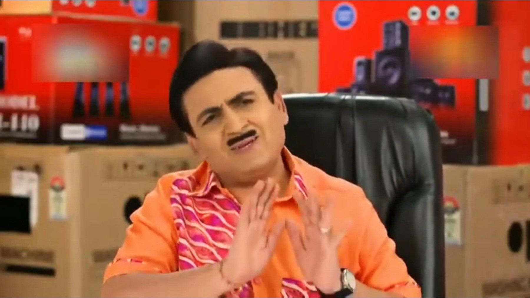 Main Jo Bol Raha Hu Naa, Wo Shanti Se Pura Sun Lijiye Blank Meme Template