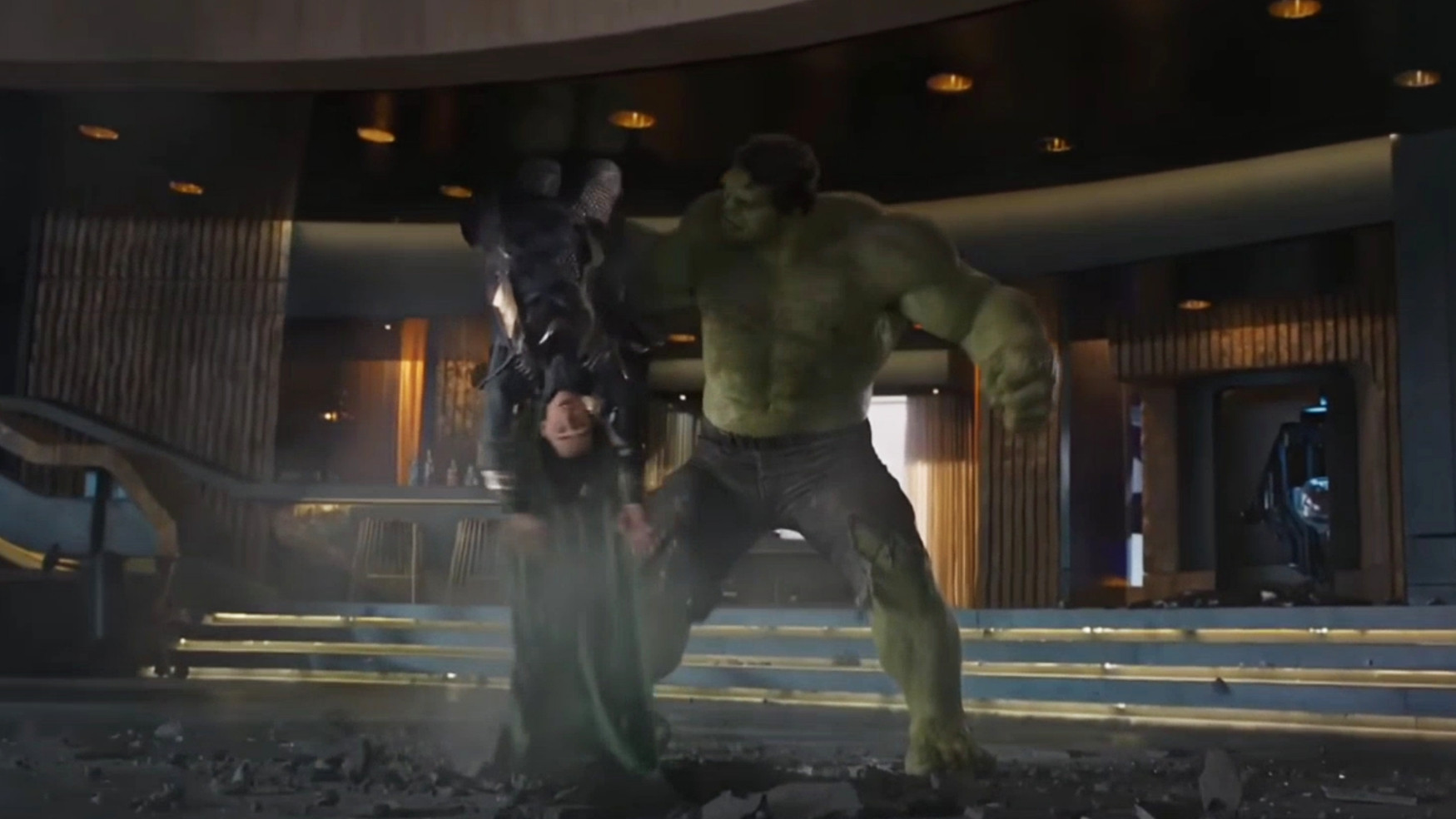 Hulk Smashing Loki Meme Template