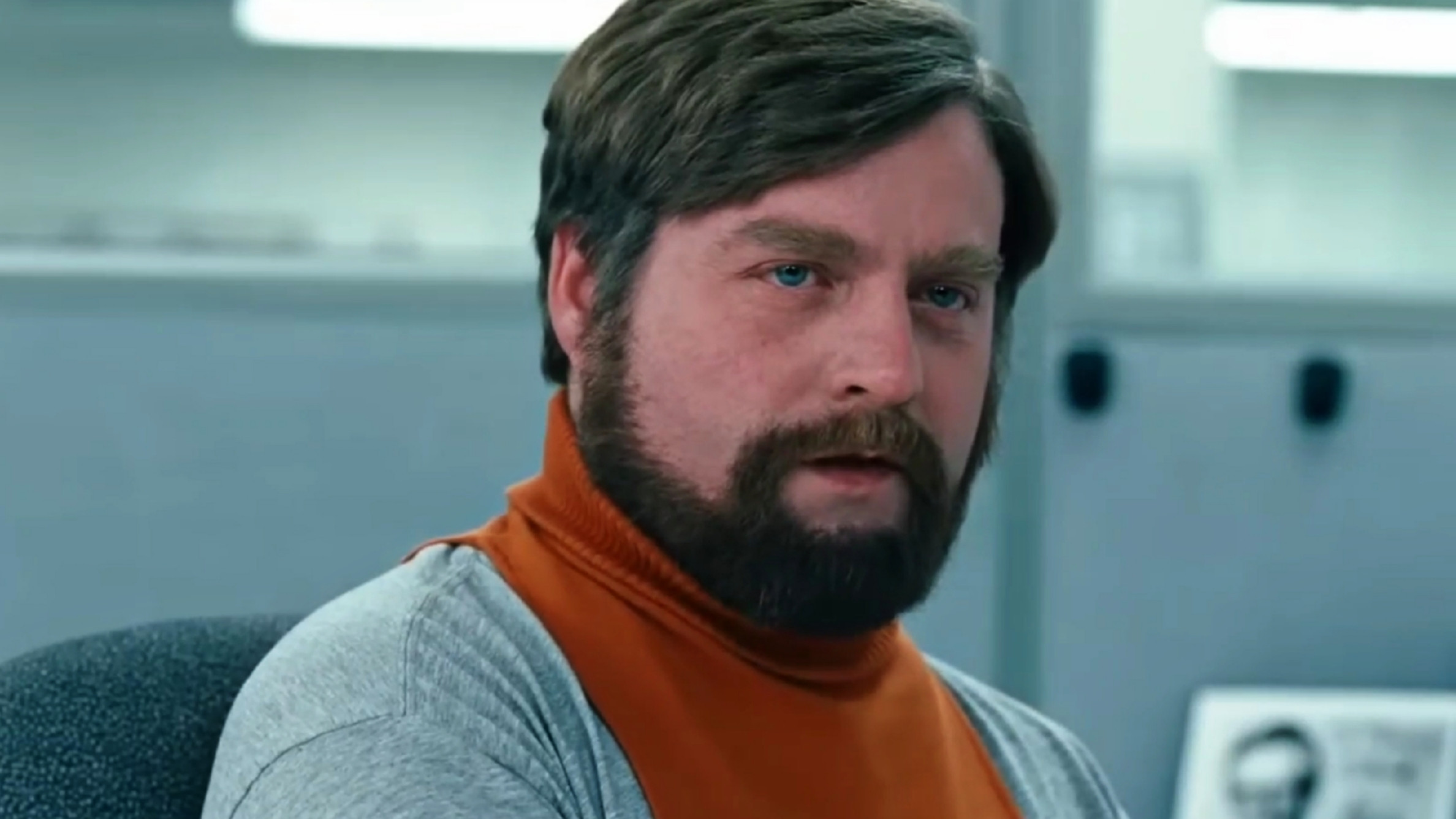 Zach Galifianakis Laughing and Serious Meme Template