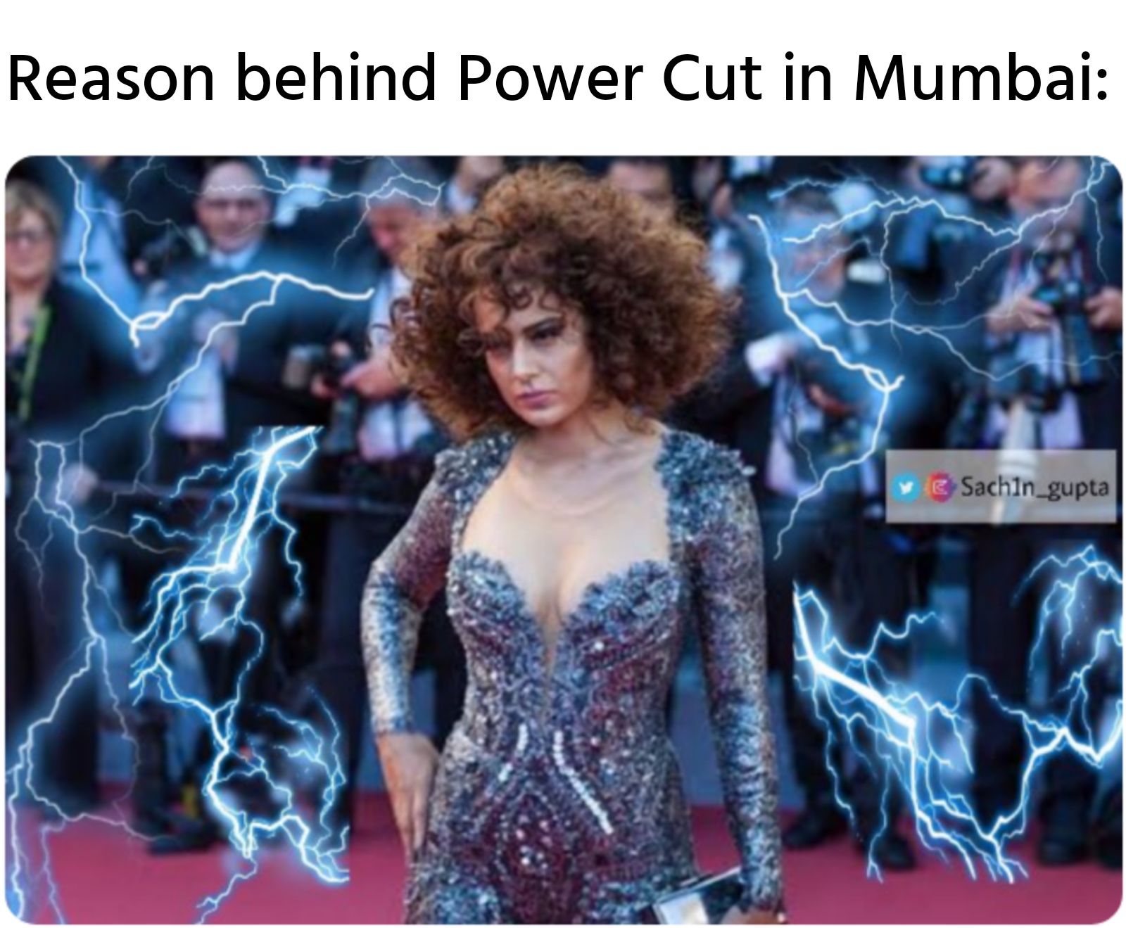Mumbai Power Cut Memes in Hindi