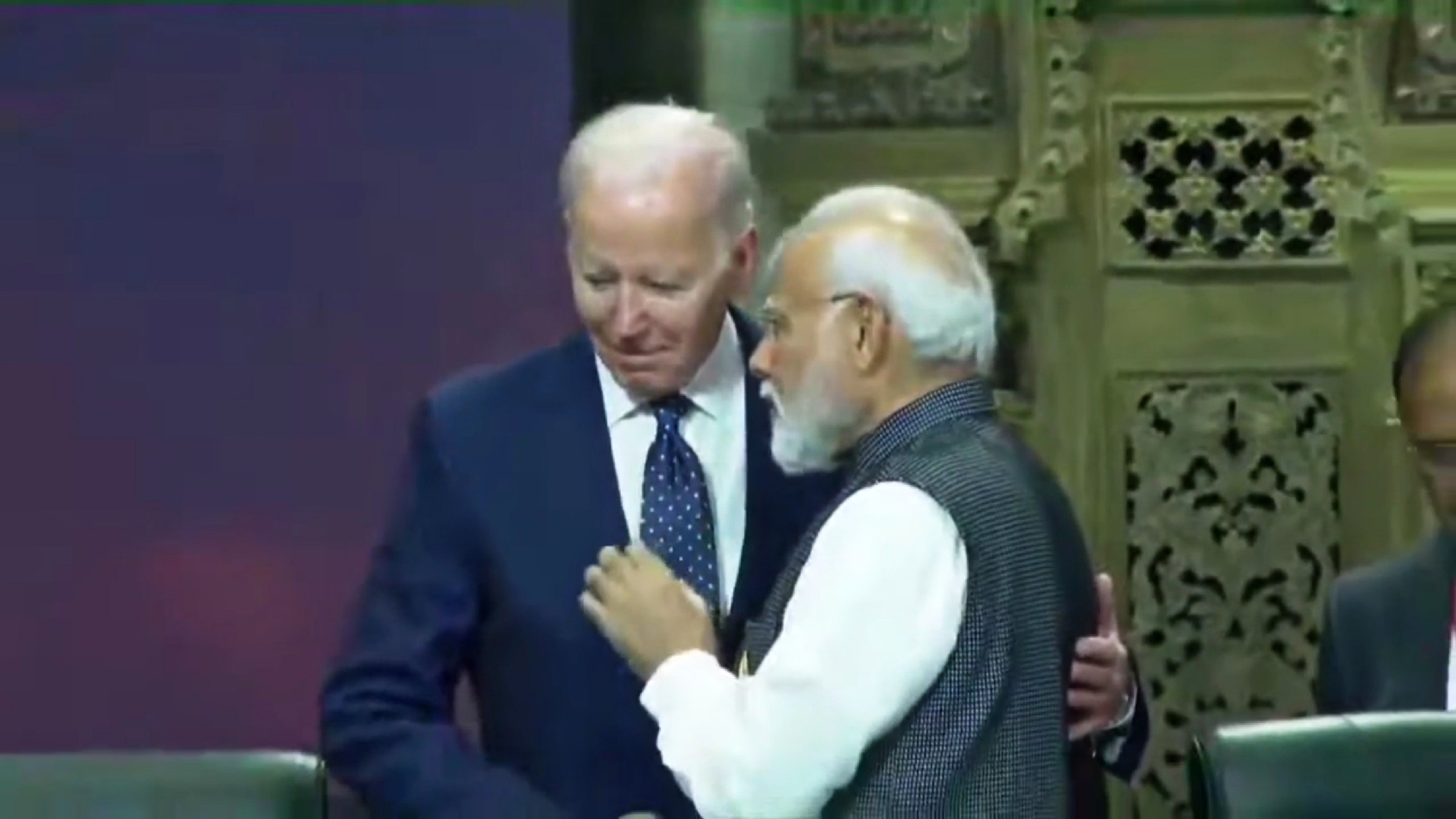 Narendra Modi Talking to Biden Blank Meme Download & Generator