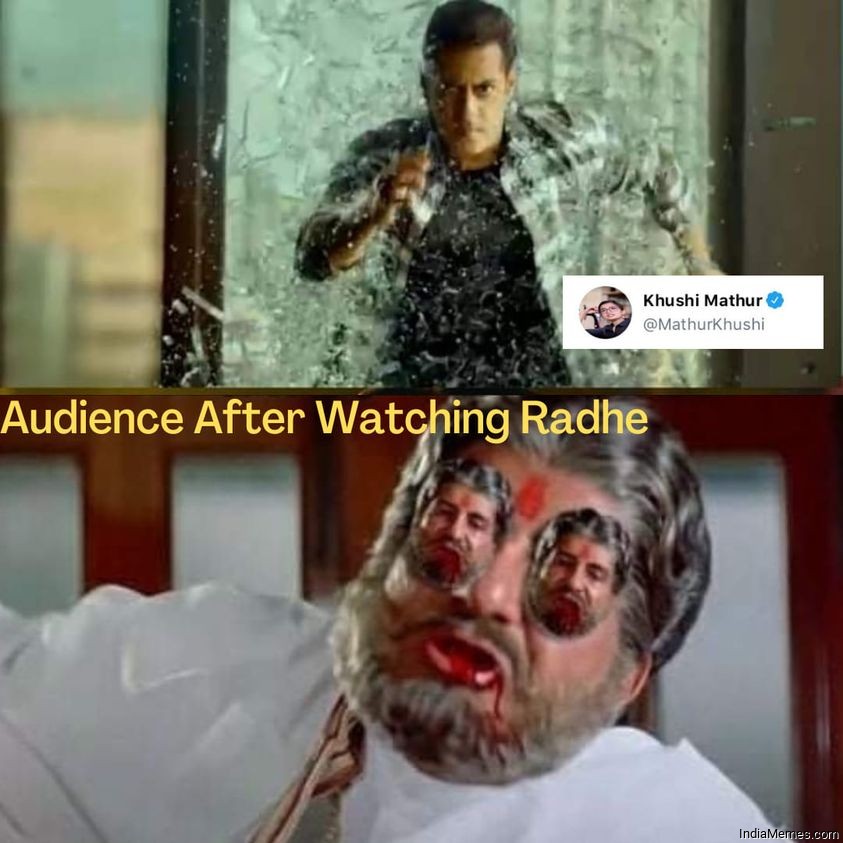 Audience after watching Radhe meme