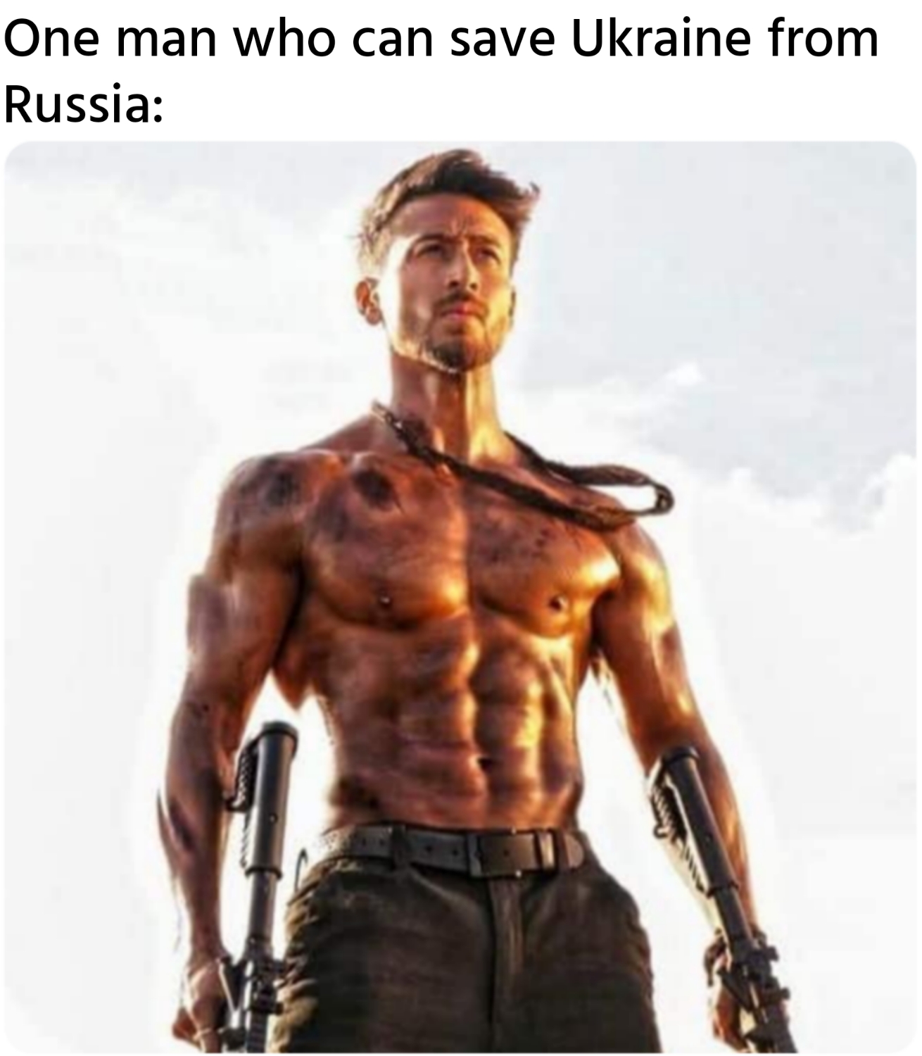 One man who can save Ukraine from Russia: meme