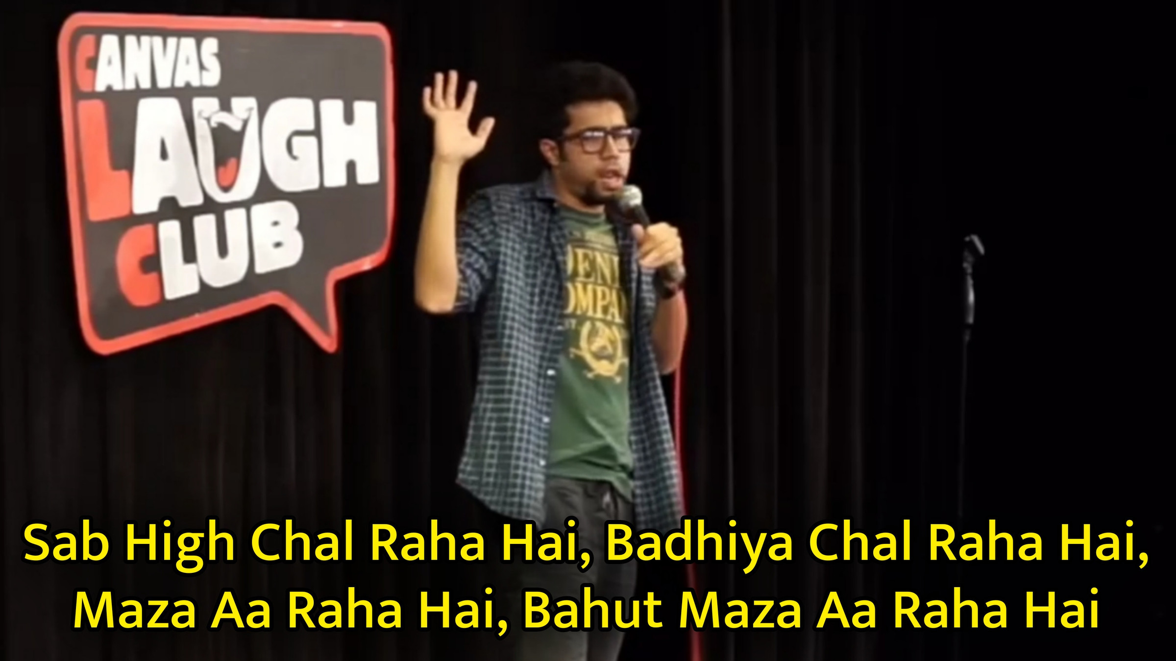 Sab High Chal Raha Hai, Badhiya Chal Raha Hai, Maza Aa Raha Hai Meme Template