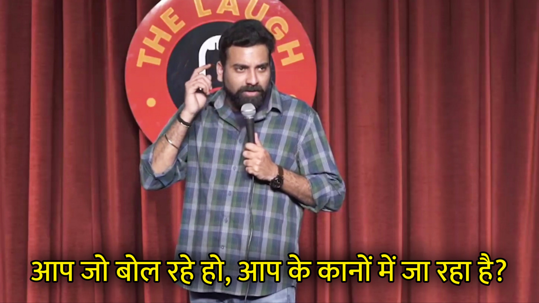Aap Jo Bol Rahe Ho, Aap Ke Kaano Me Jaa Raha Hai? Hindi Meme Template Image