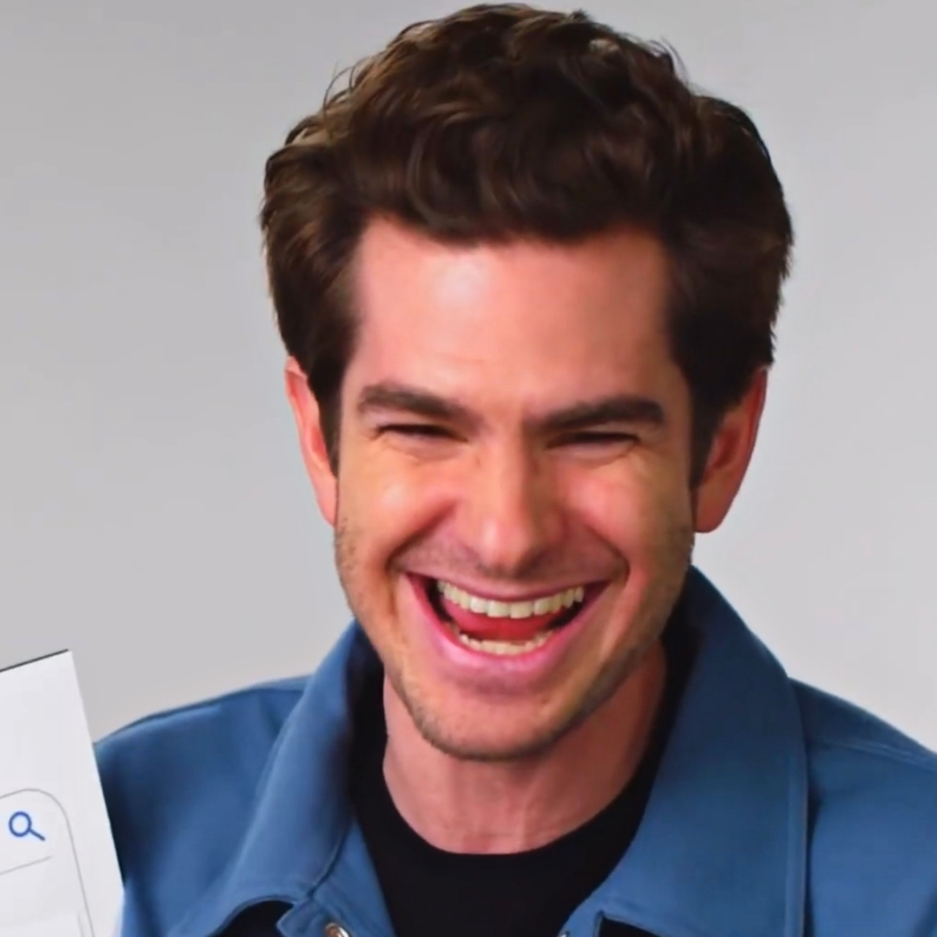 Andrew Garfield Laughing Meme Template