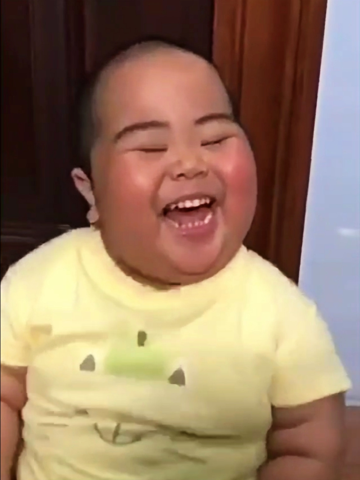 Fat Chinese Kid Laughing Blank Meme Download & Generator