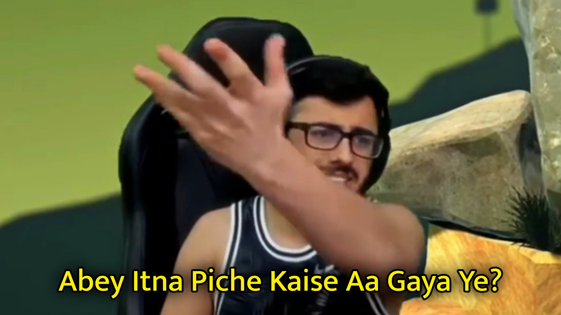Abey Itna Piche Kaise Aa Gaya Ye Meme Template