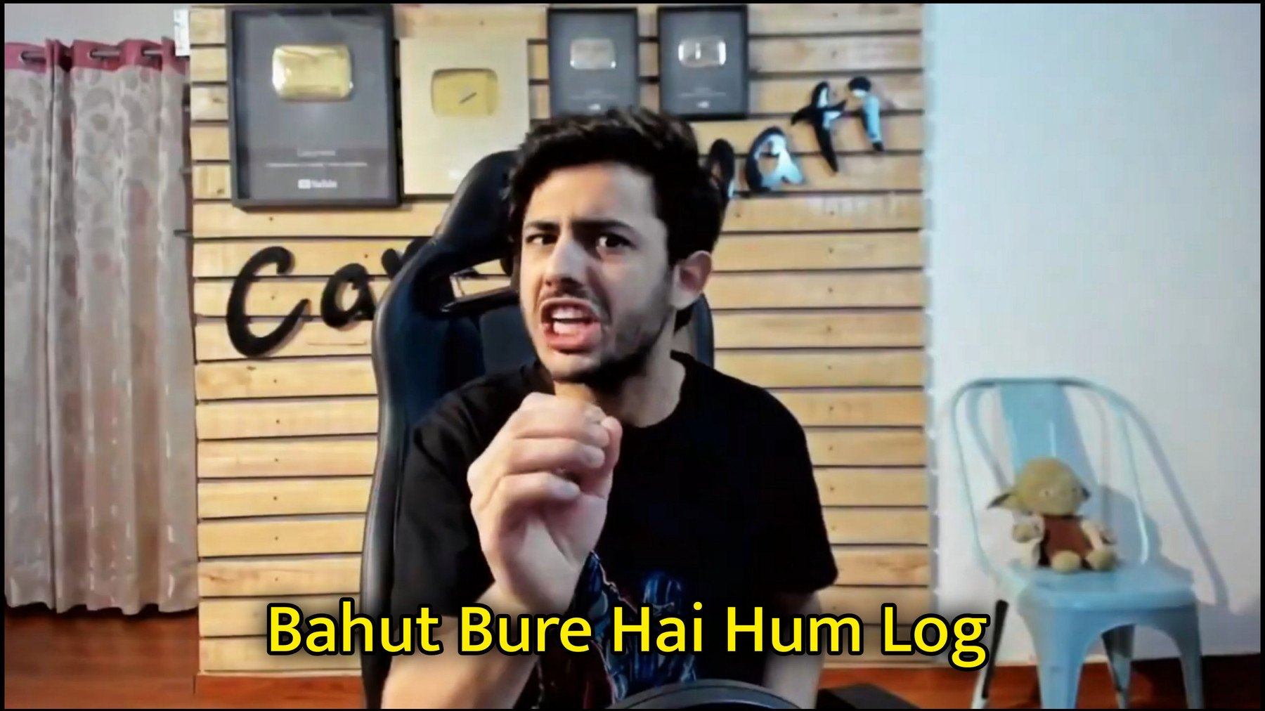 Bahut Bure Hai Hum Log Meme Template