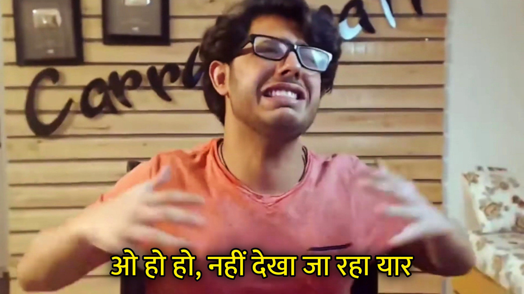 O Ho Ho, Nahin Dekha Ja Raha Yaar Hindi Meme Template Image