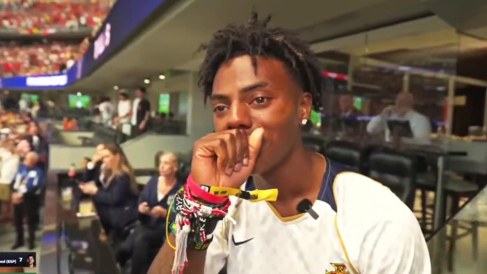 IShowSpeed Crying After Ronaldo Gets Eliminated Meme Template