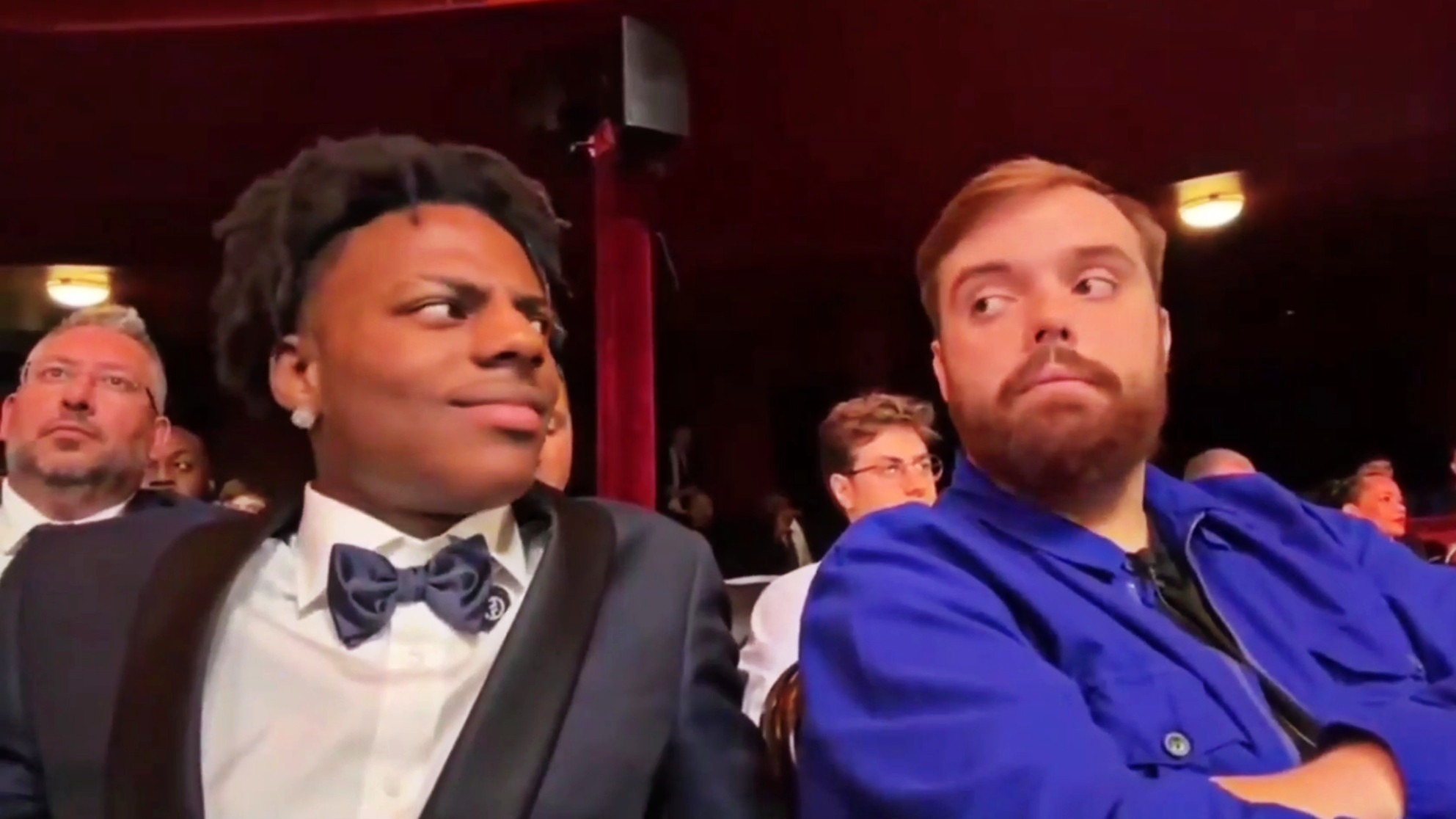 IShowSpeed and Ibai Looking at Each Other Funny Meme Template