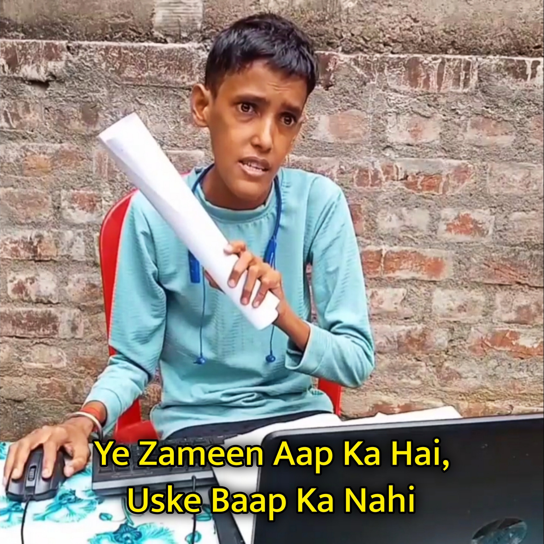 Ye Zameen Aap Ka Hai, Uske Baap Ka Nahi Meme Template