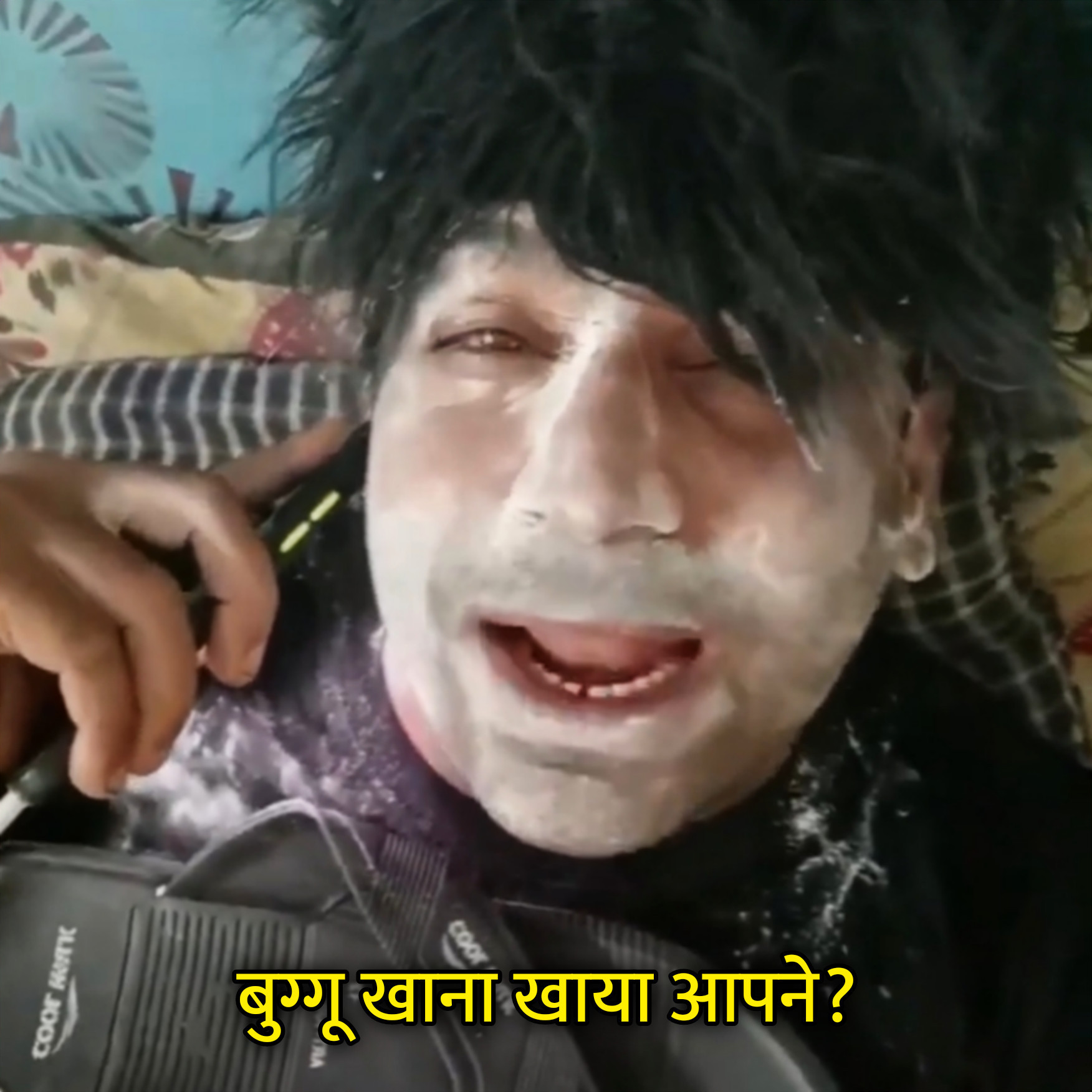 Buggu Khana Khaya Aapne Hindi Meme Template Image