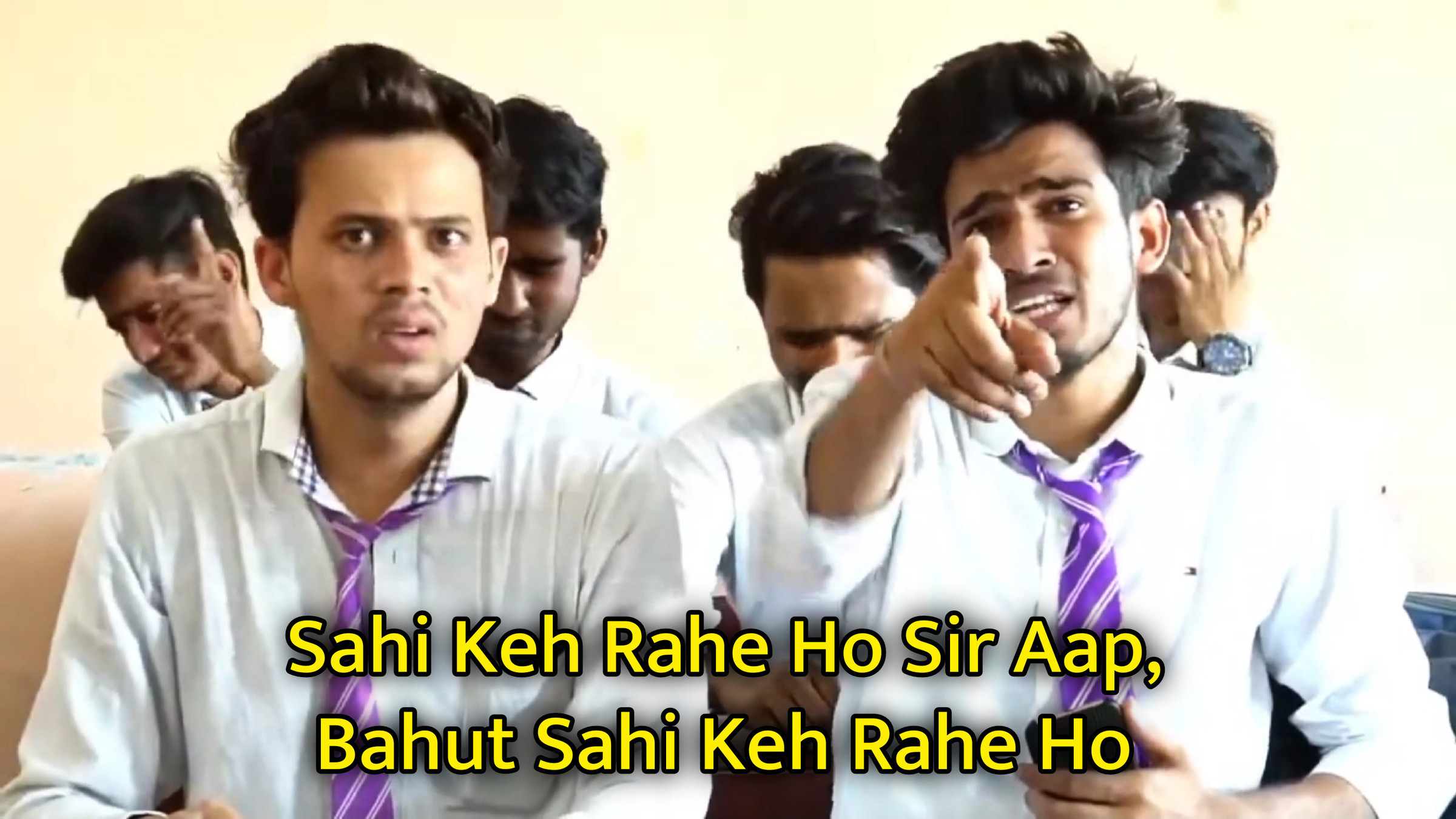 Sahi Keh Rahe Ho Sir Aap, Bahut Sahi Keh Rahe Ho Meme Template