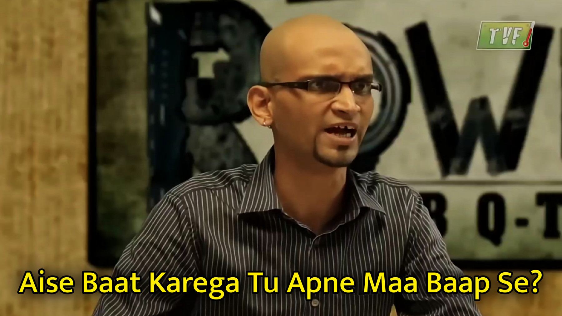 Aise Baat Karega Tu Apne Maa Baap Se? Meme Template
