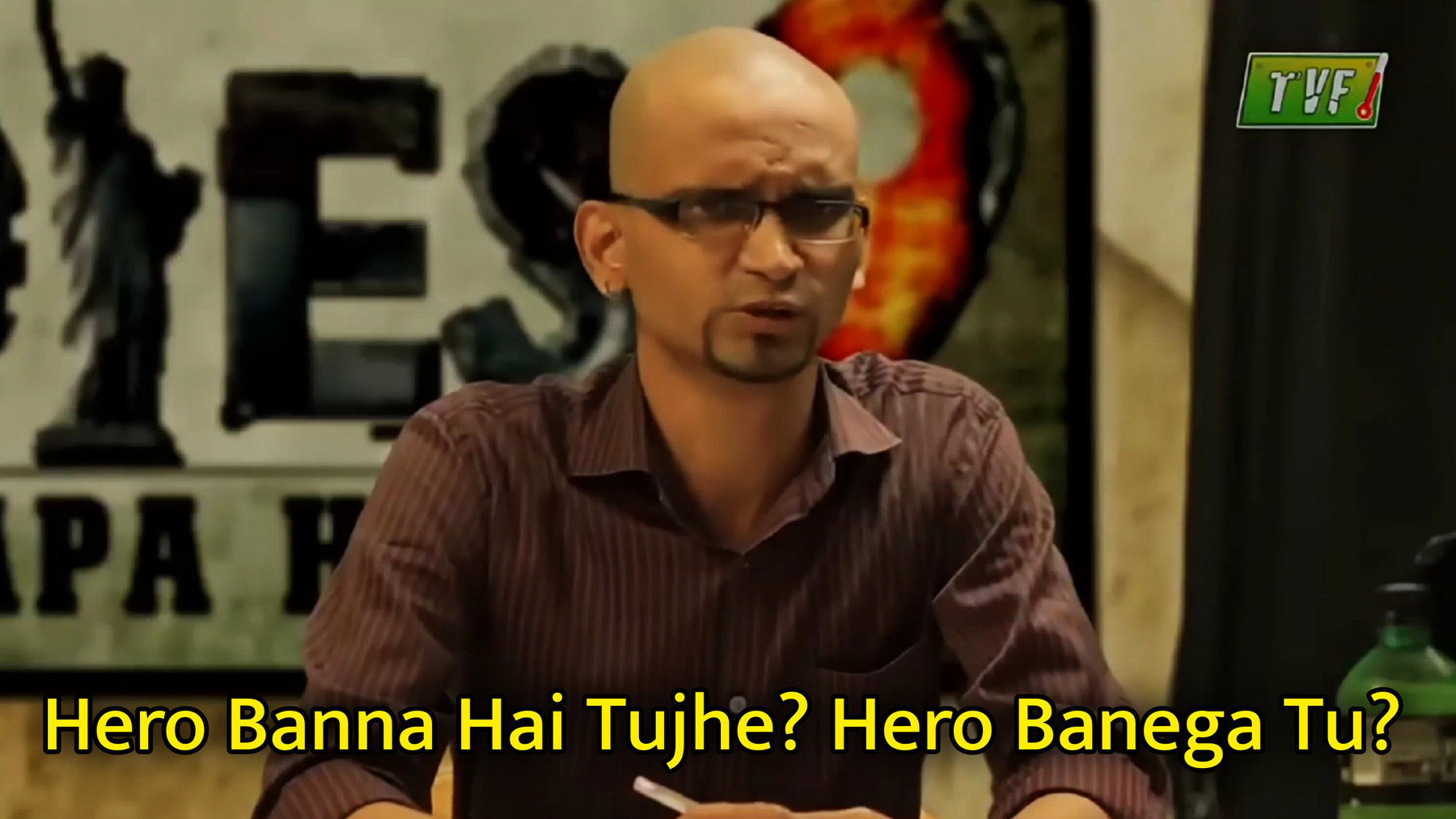 Hero Banna Hai Tujhe? Hero Banega Tu? Meme Template