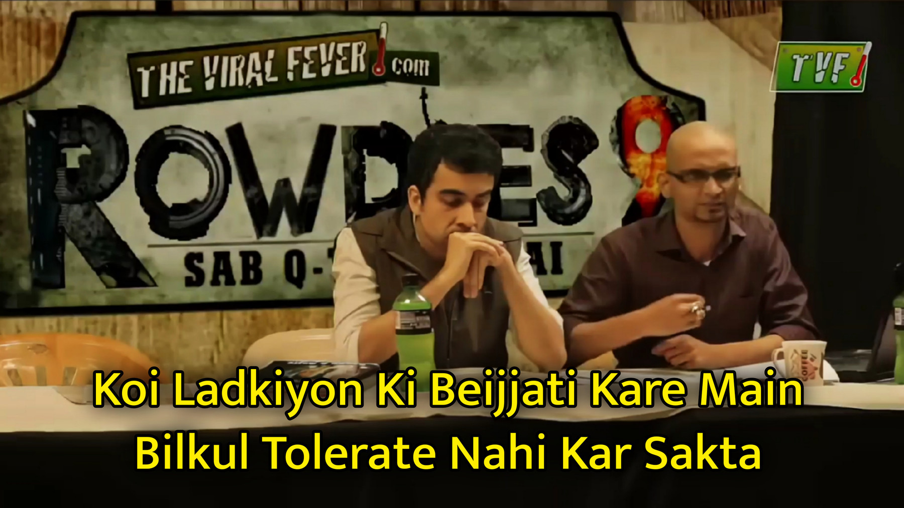 Koi Ladkiyon Ki Beijjati Kare Main Bilkul Tolerate Nahi Kar Sakta Meme Template